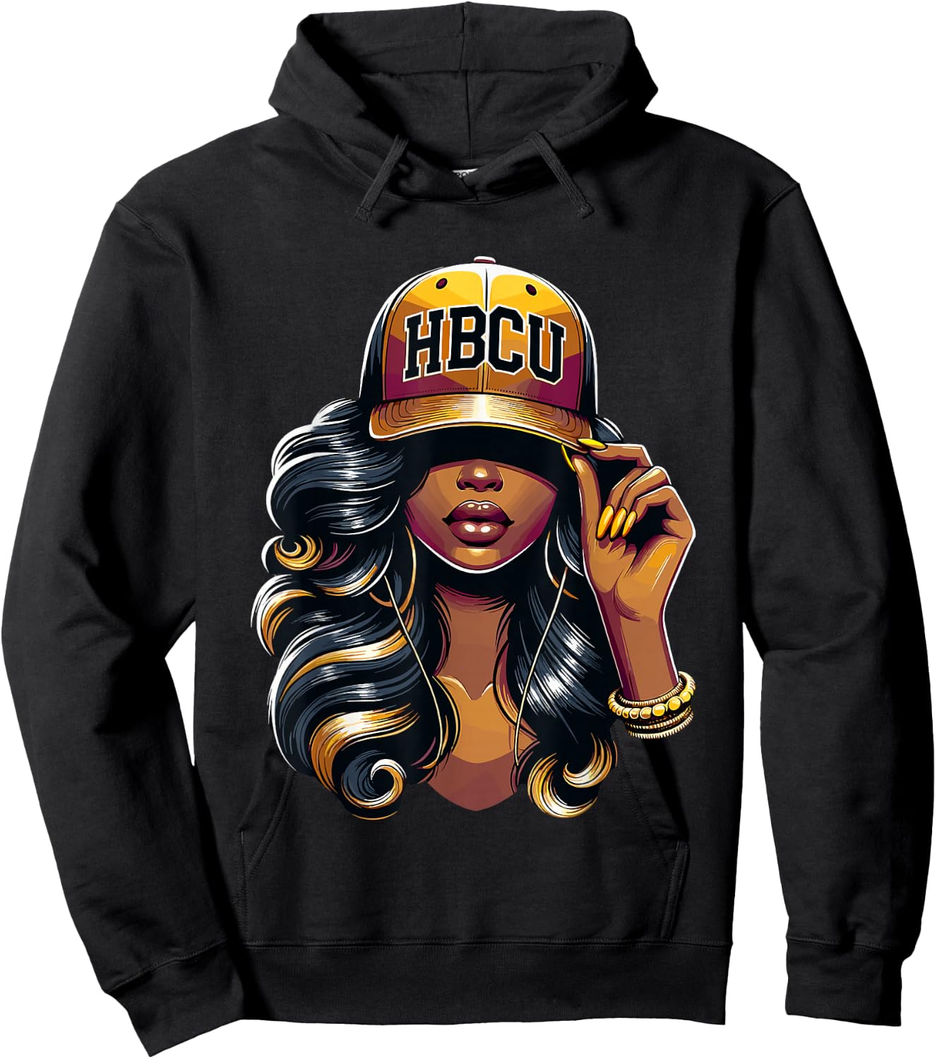 Beautiful Black Educated Girl HBCU Hoodie - Hoodie | Black