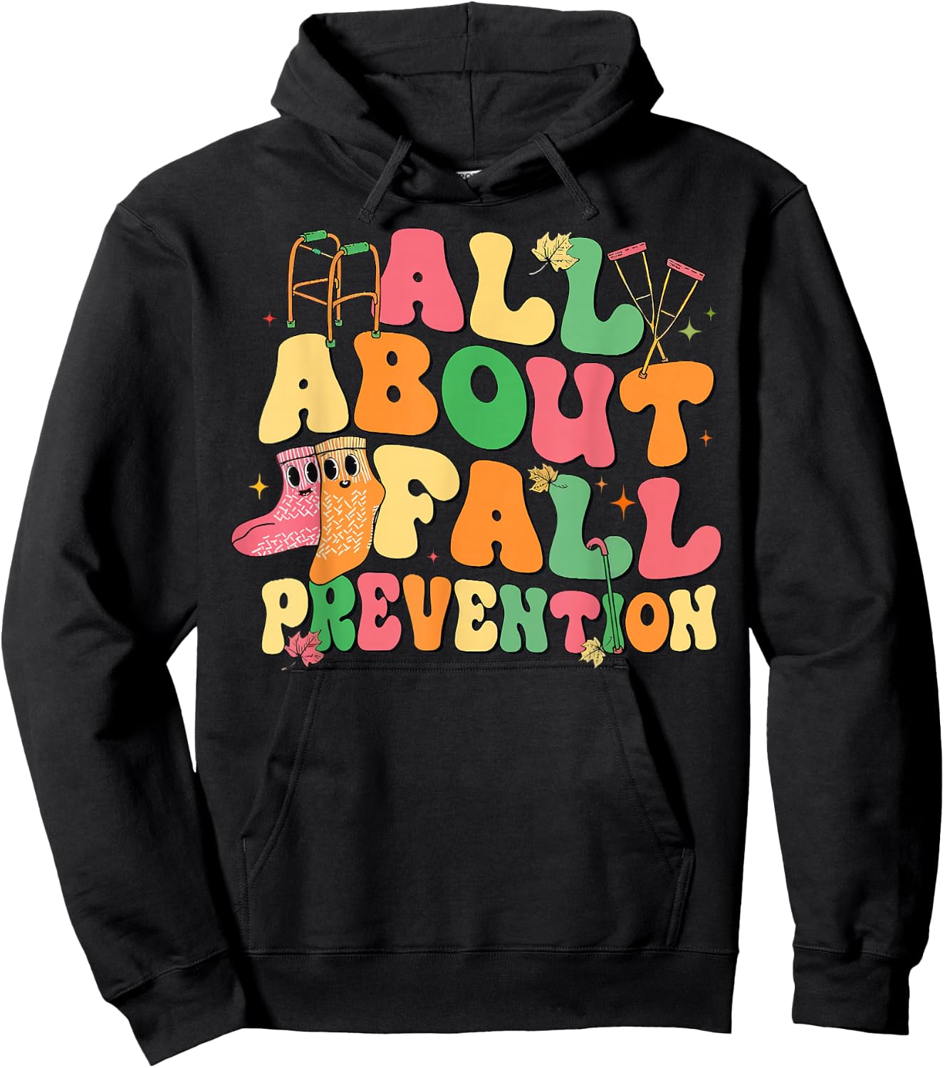 All About Fall Prevention Physical Therapy Funny OT OTA Hoodie - Hoodie | Black