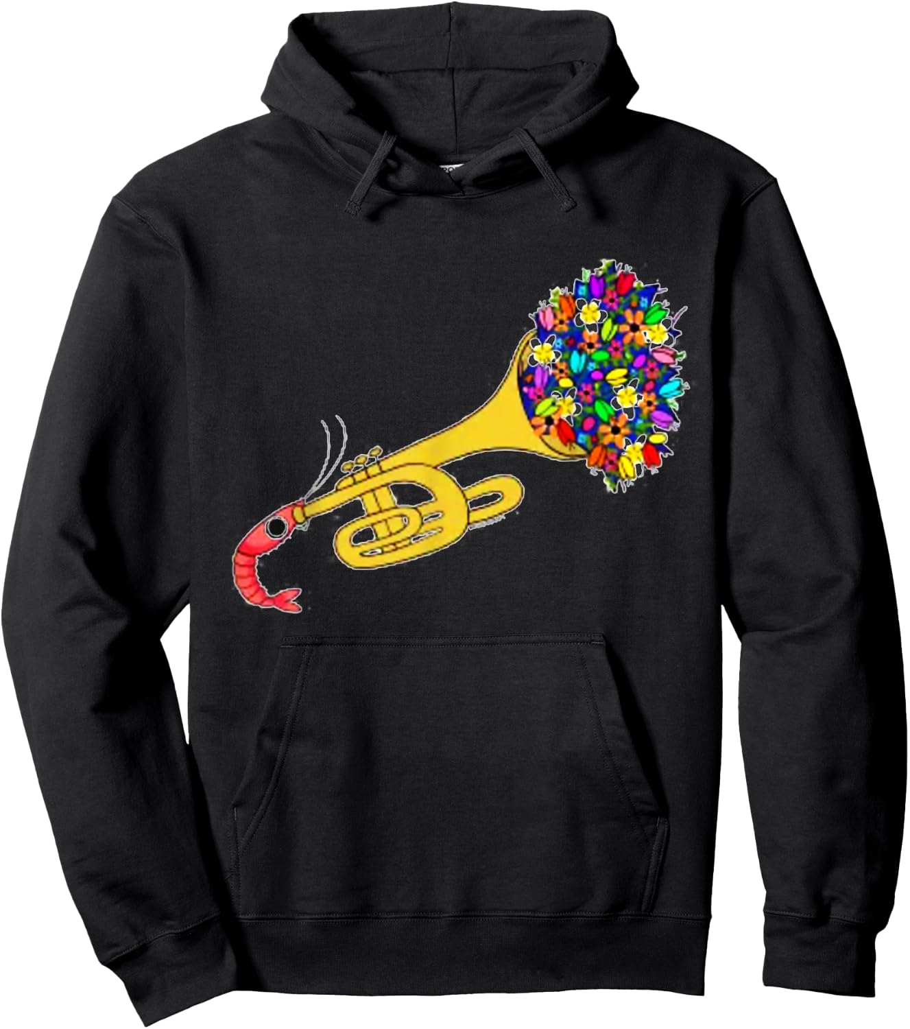 Trumpet Shrimp Hoodie - Hoodie | Black