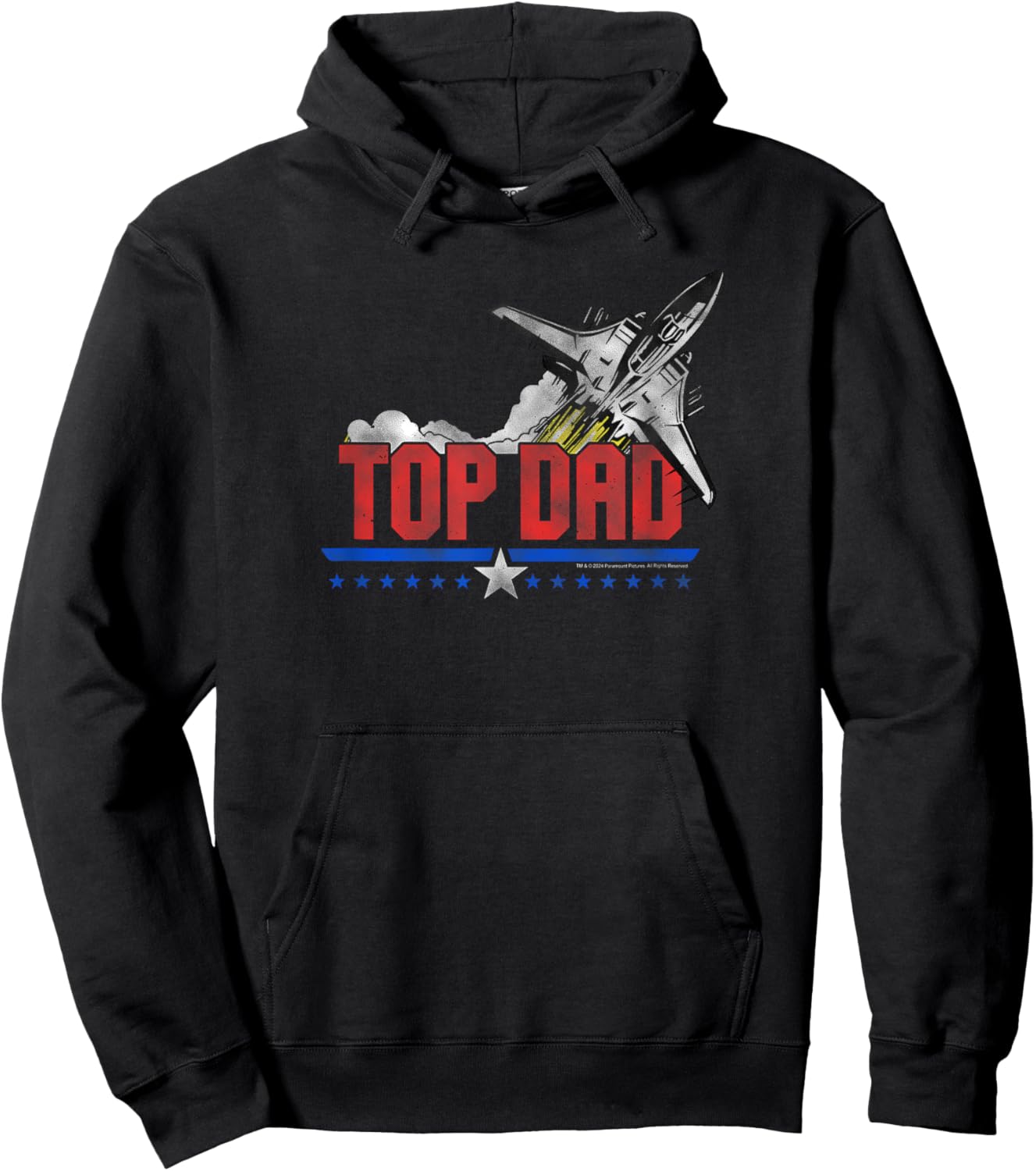 Top Gun Top Dad Father's Day Fighter Jet Action Movie Hoodie - Hoodie | Black