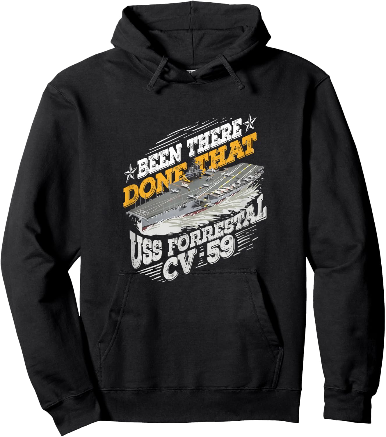 USS Forrestal Gift A US Military Veteran Hoodie - Hoodie | Black