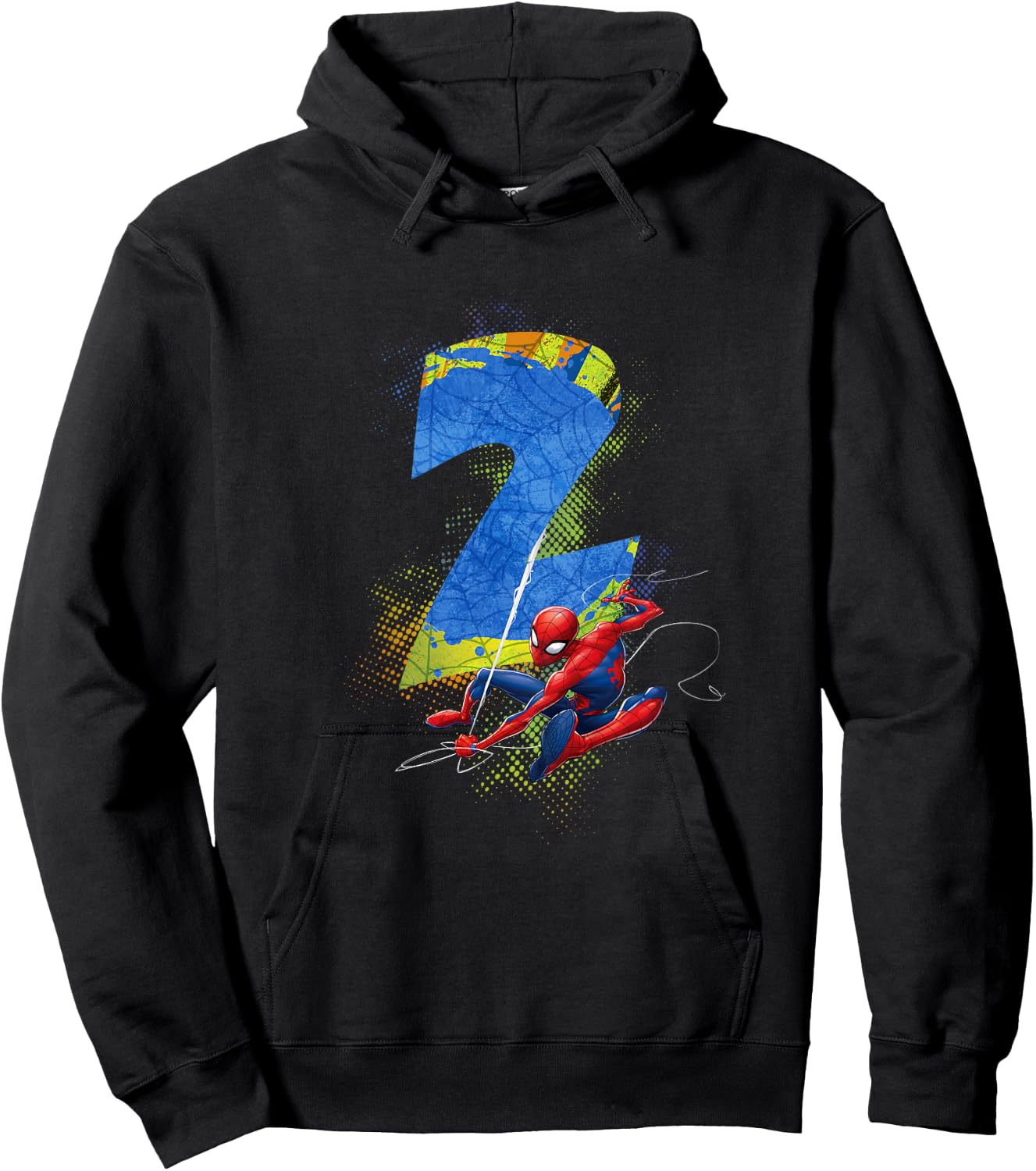 Marvel Super Heroes Spider-Man 2 Year Old Second Birthday Hoodie - Hoodie | Black