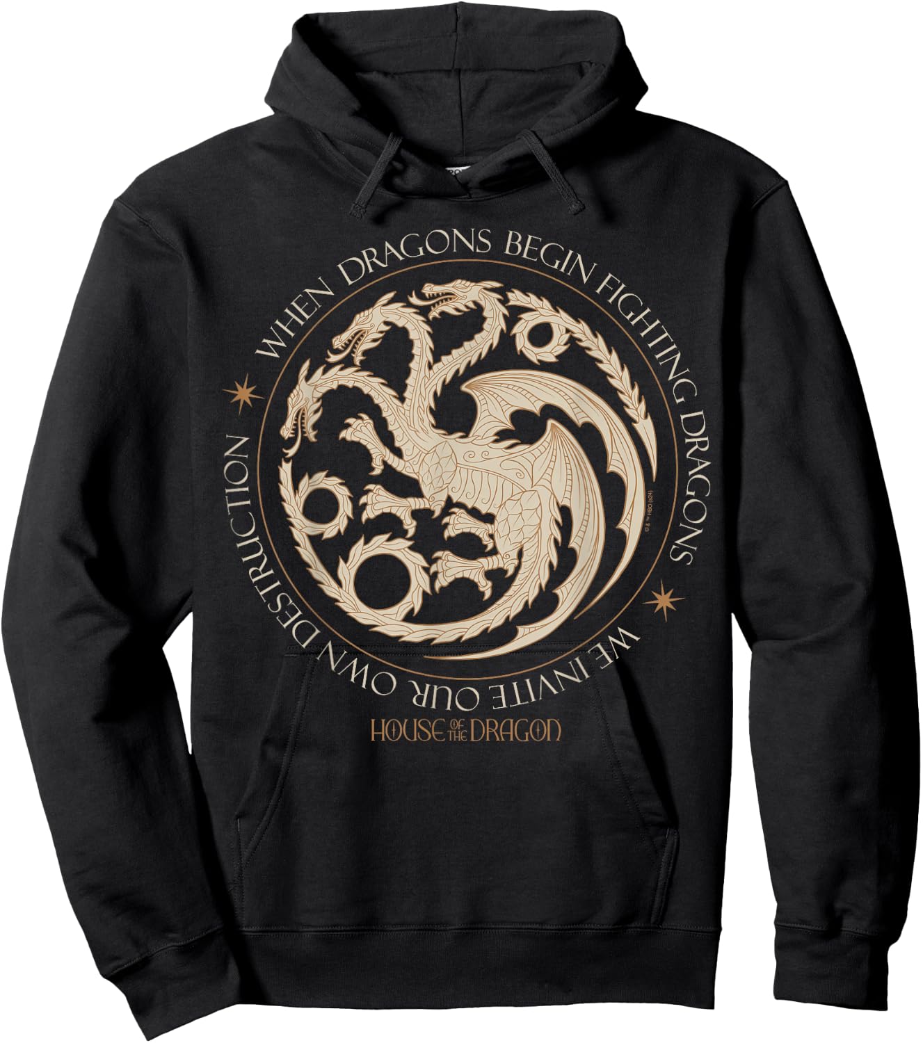 House Of The Dragon - When Dragons Begin Fighting Hoodie - Hoodie | Black