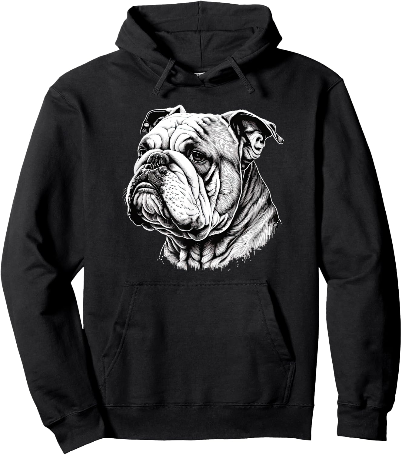 Funny Bulldog Dog Hoodie - Hoodie | Black