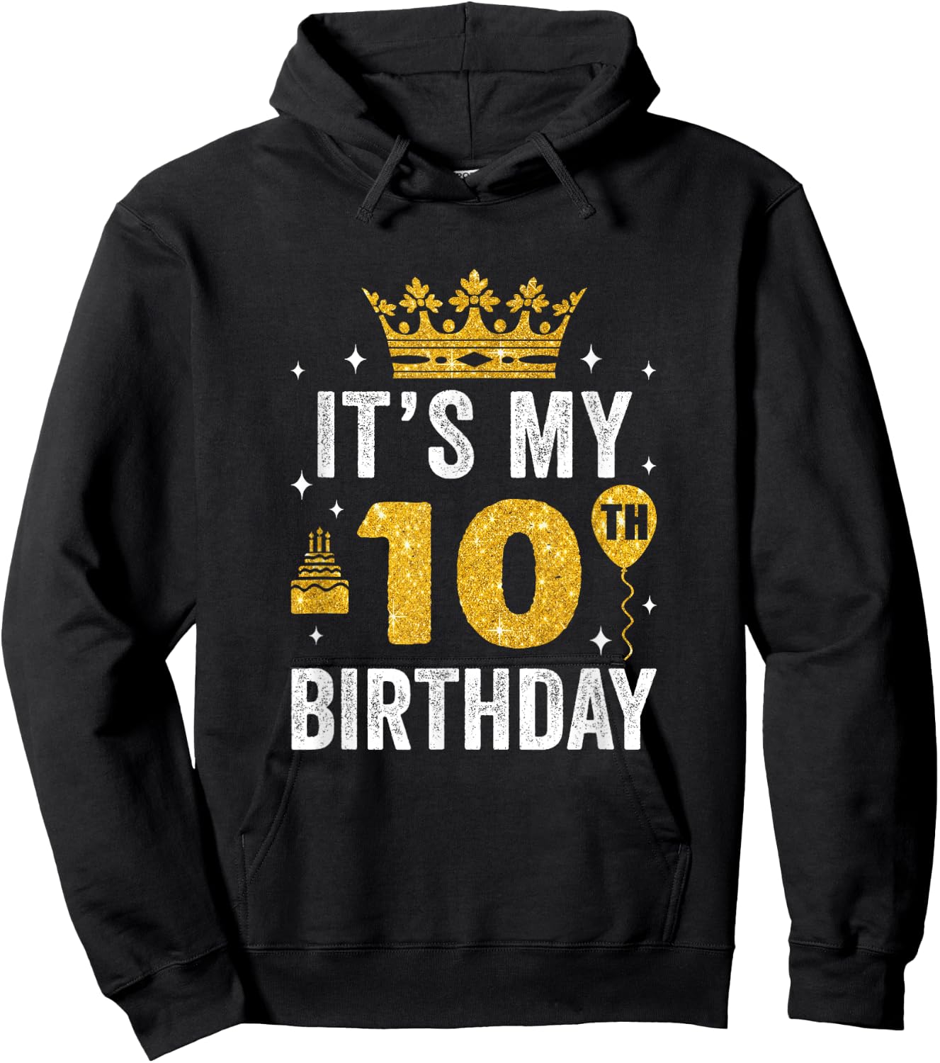 It's My 10Th Birthday Idea For 10 Years Boys And Girls Hoodie - Hoodie | Black