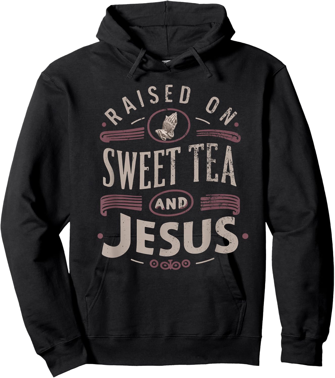 Southern Belle Sweet Tea Country Life Jesus Hoodie - Hoodie | Black