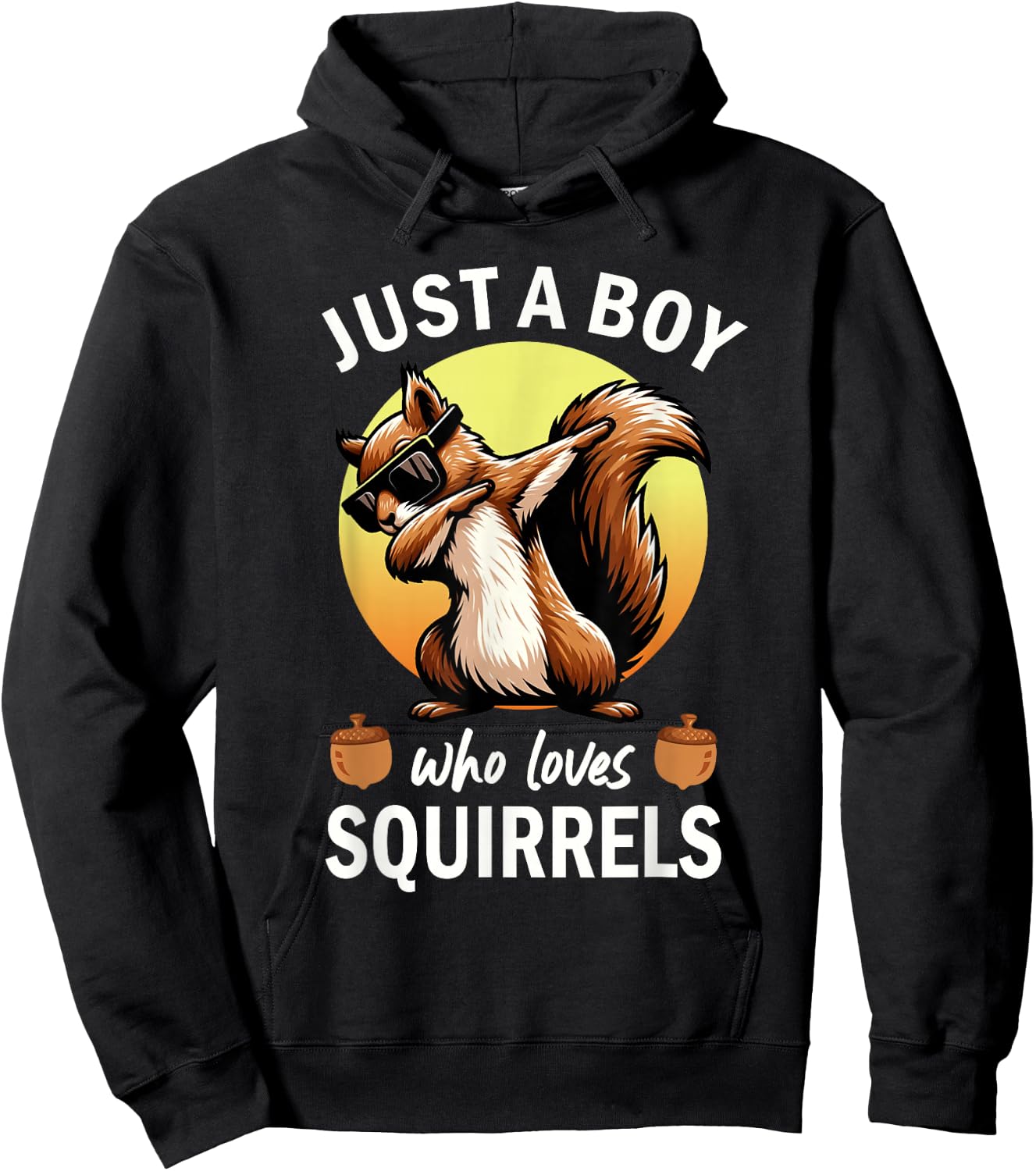 Just A Boy Who Loves Squirrels Hoodie - Hoodie | Black
