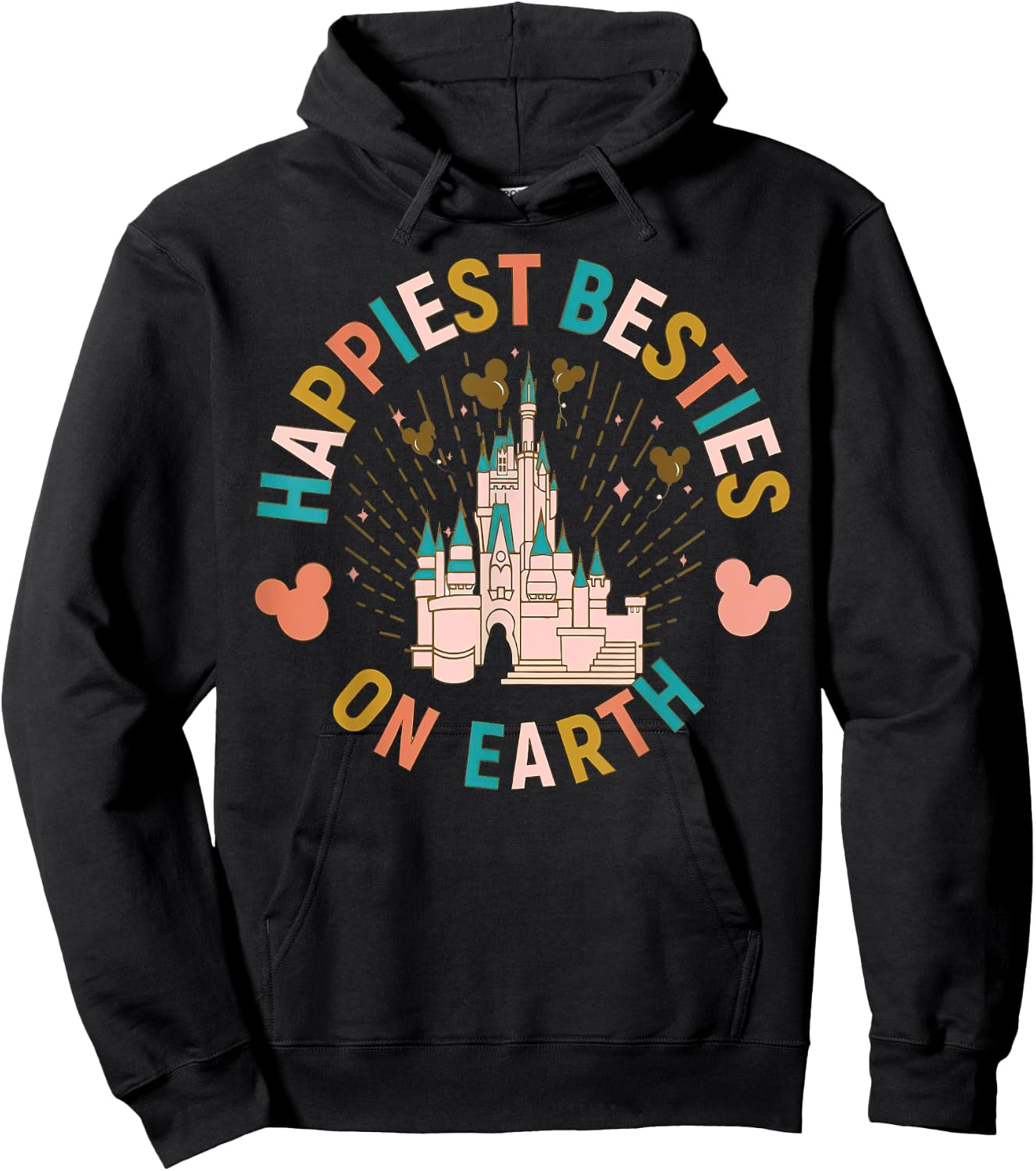 Happiest Besties On Earth Hoodie - Hoodie | Black