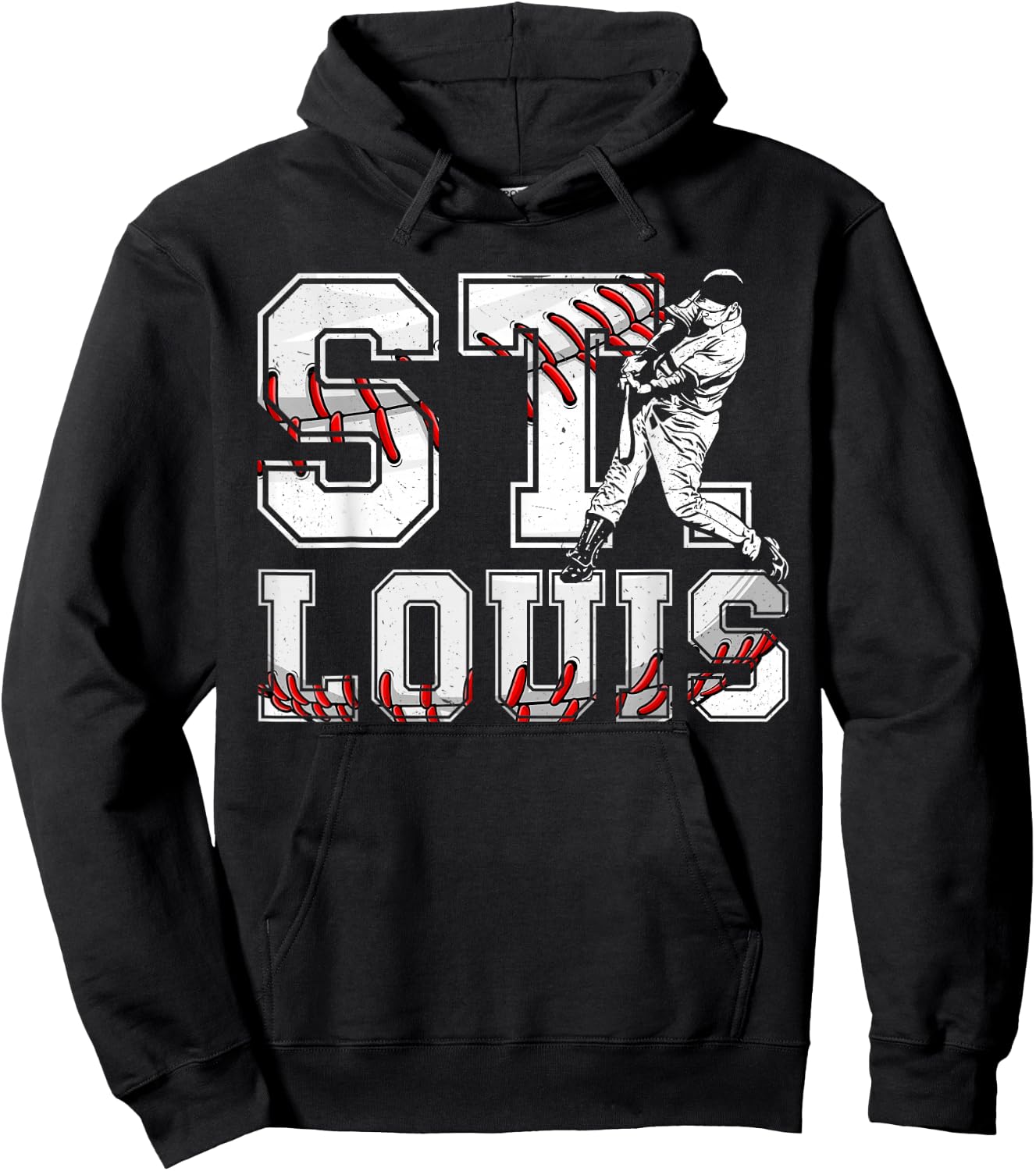 St. Louis Retro Baseball Lover Met At Game Day Men Boys Kids Hoodie - Hoodie | Black