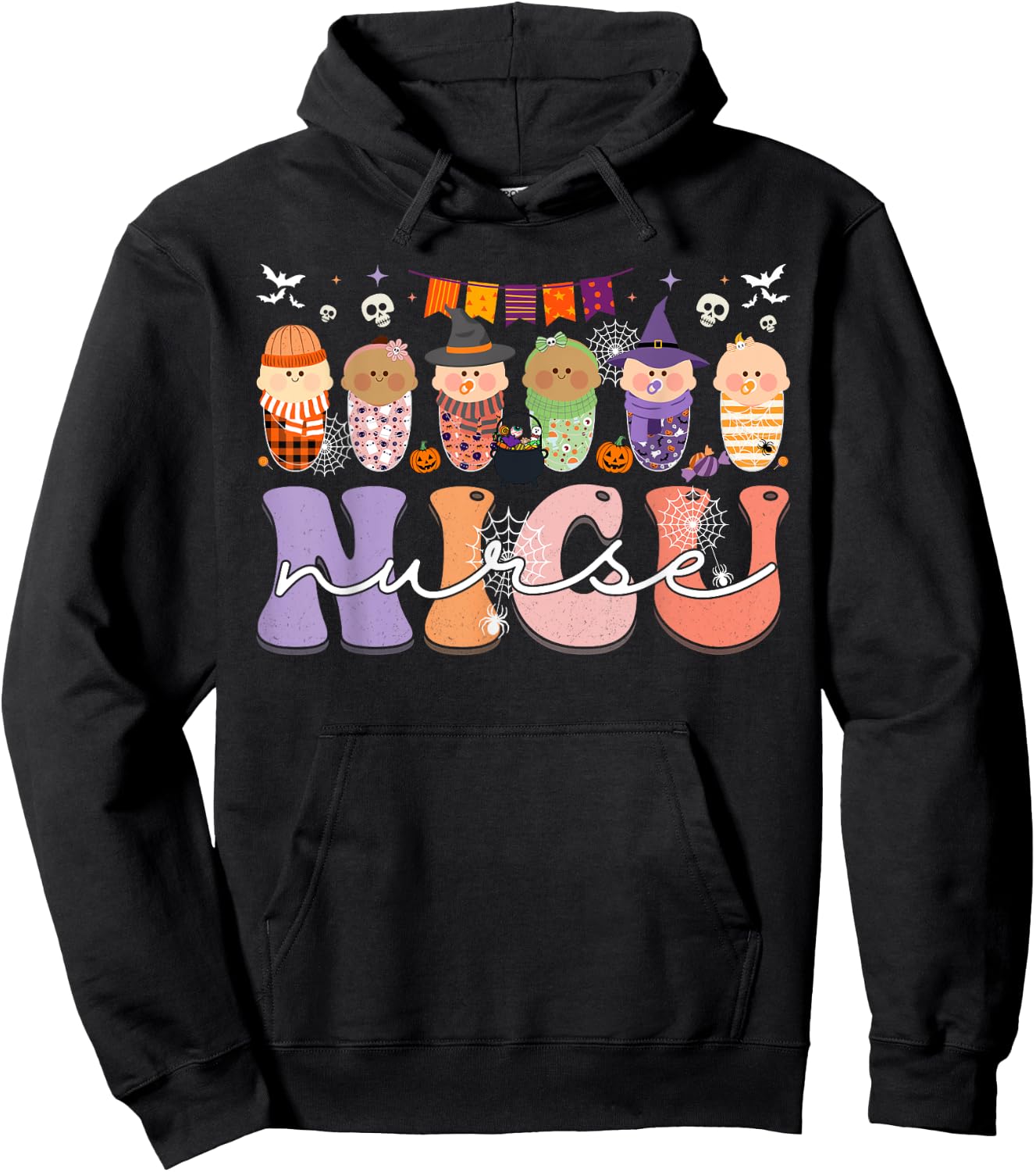 Neonatal Intensive Care Unit Nurse NICU Nurse Halloween Hoodie - Hoodie | Black