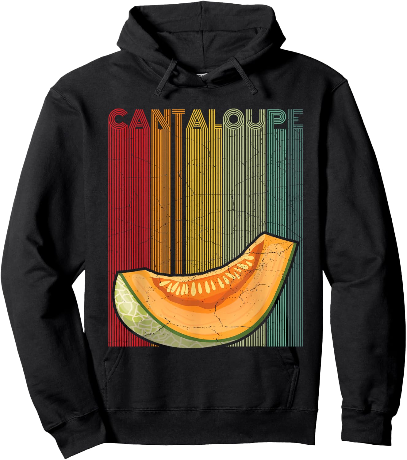 Cantaloupe Design for a Cantaloupe fan Hoodie - Hoodie | Black
