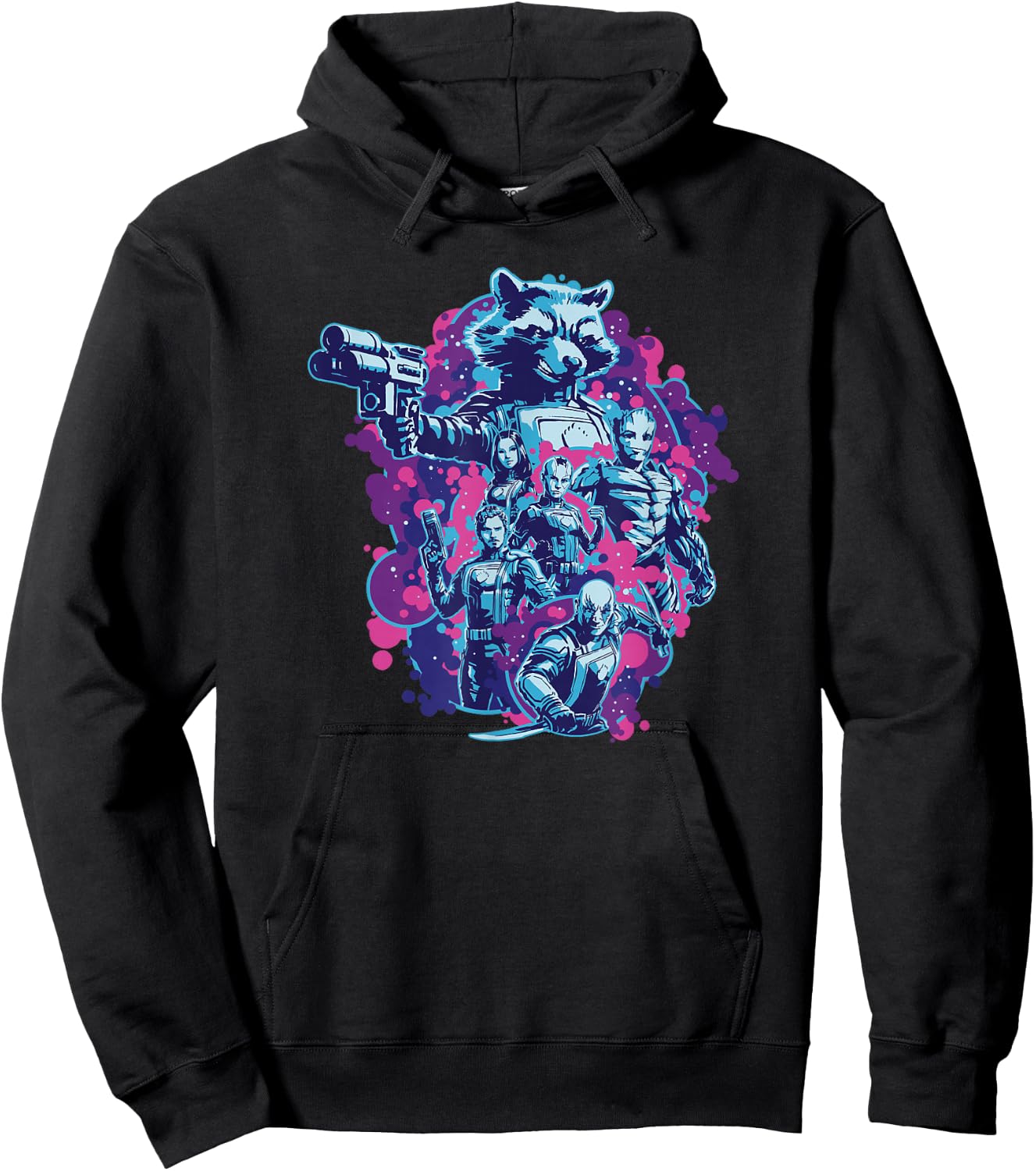 Marvel Guardians of the Galaxy Vol. 3 Vintage Bubble Poster Hoodie - Hoodie | Black