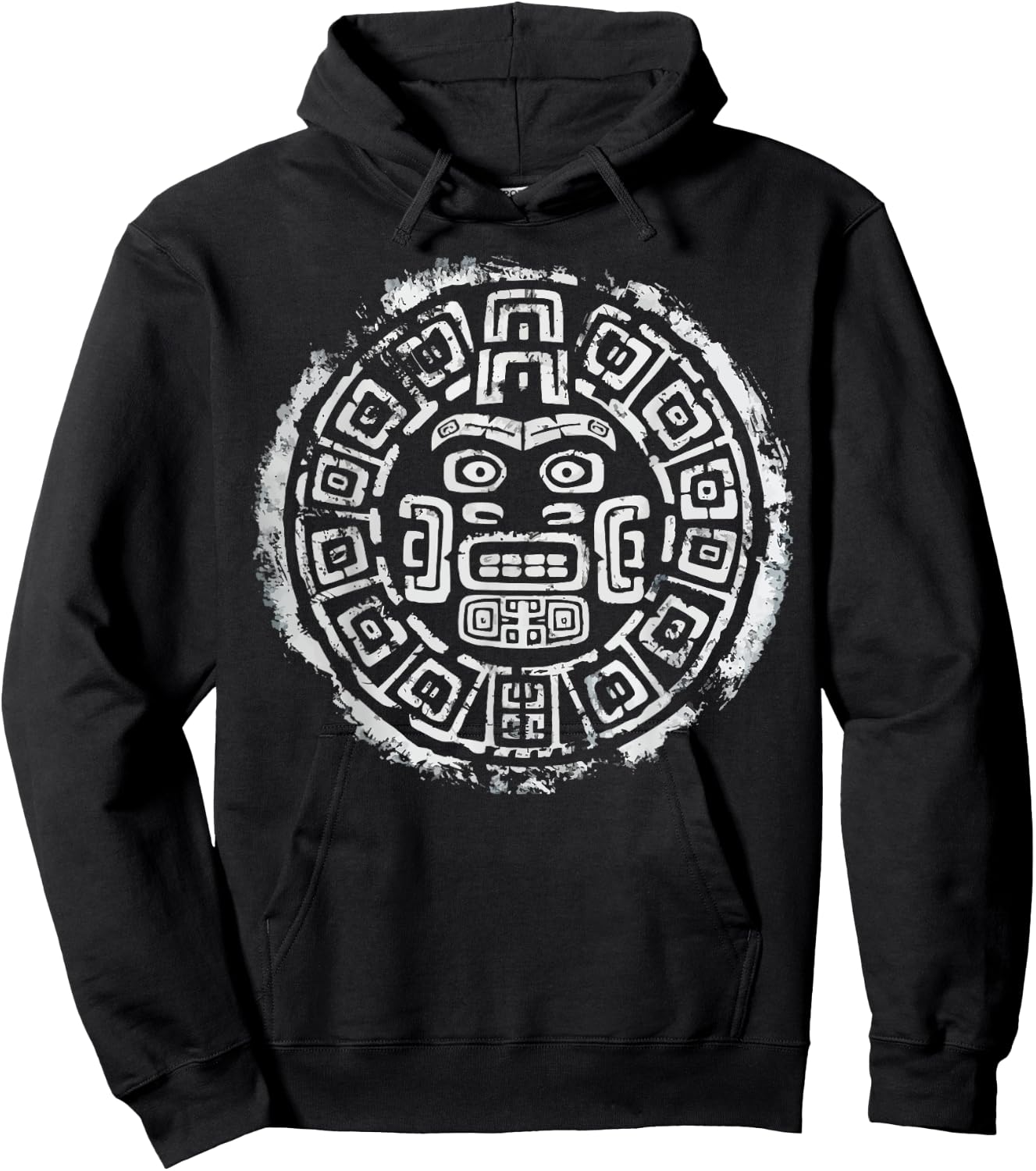 Aztec God Aztec Culture Mayan Indigenous Tlaloc Statue Hoodie - Hoodie | Black