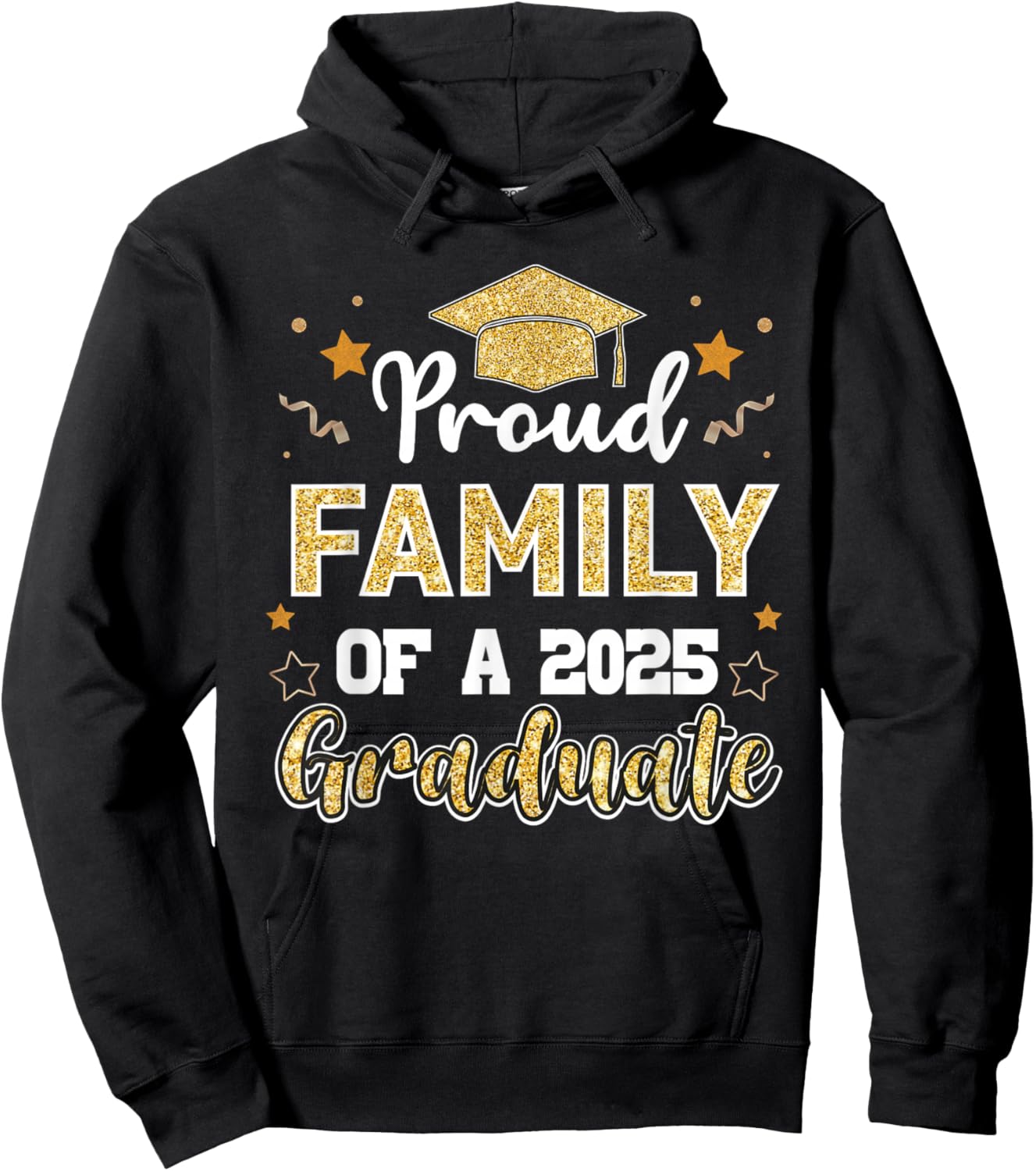 Family Senior 2025 Proud Family Of A Class Of 2025 Graduate Hoodie - Hoodie | Black