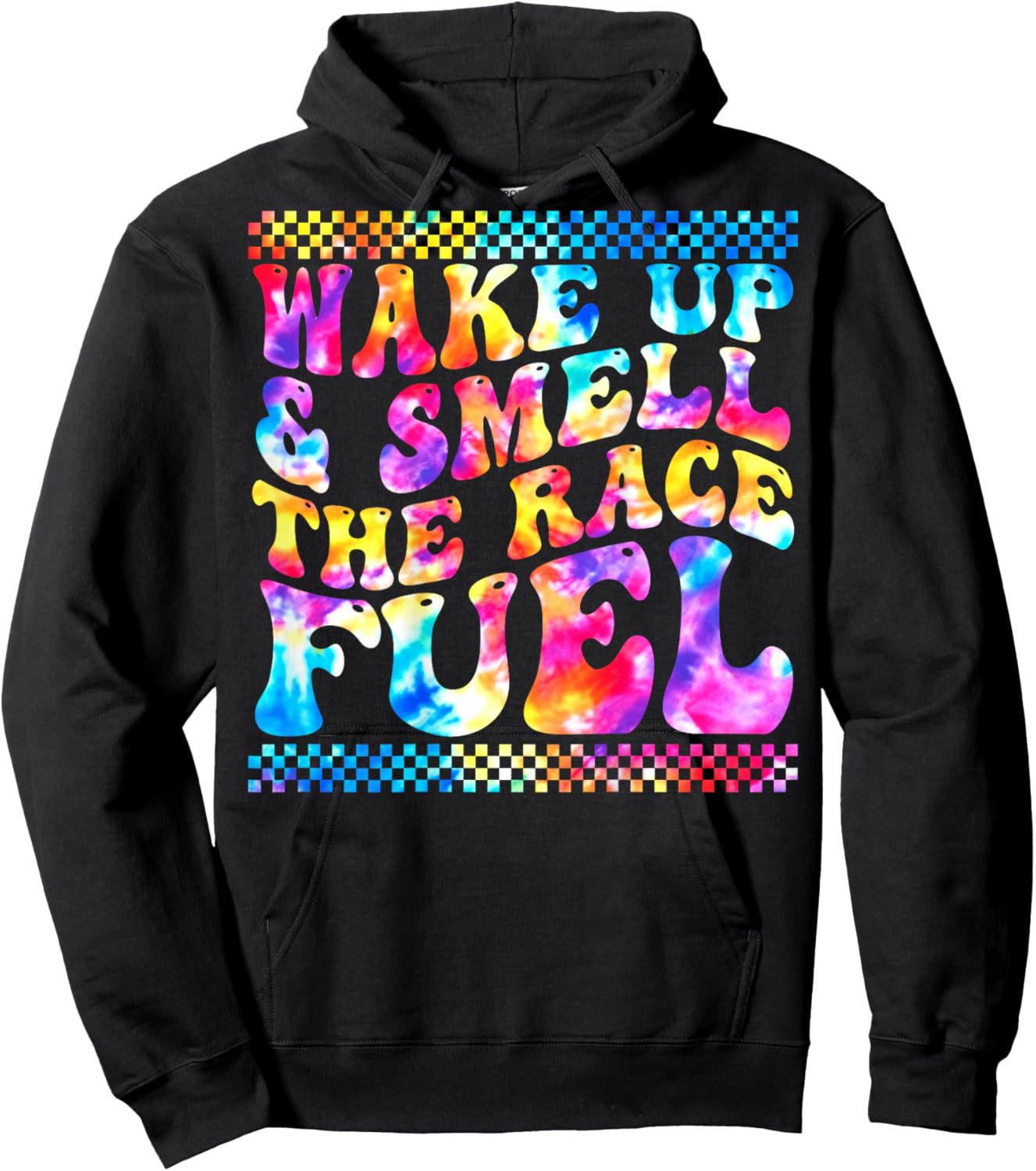 Wake Up And Smell The Race Fuel Funny Racing Lover Hoodie - Hoodie | Black