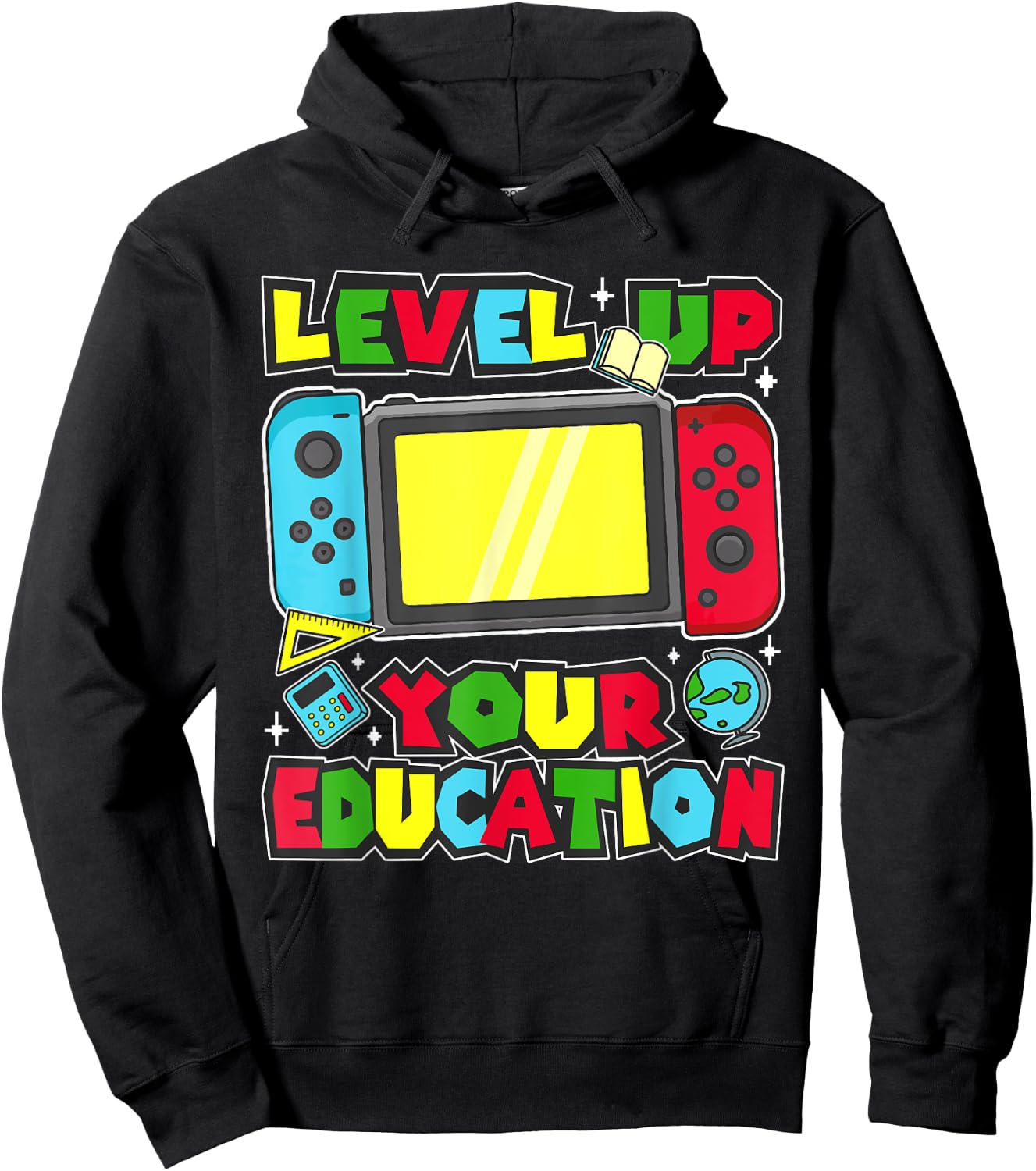 Level Up Your Education Gaming Inspired Teacher Gamers Hoodie - Hoodie | Black