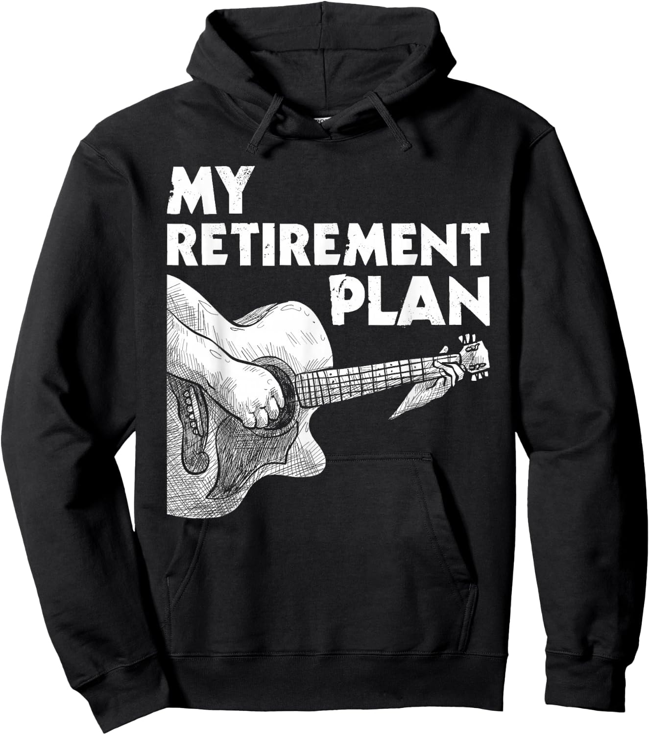 My Retirement Plan - Guitar Player Guitarist Musician Hoodie - Hoodie | Black