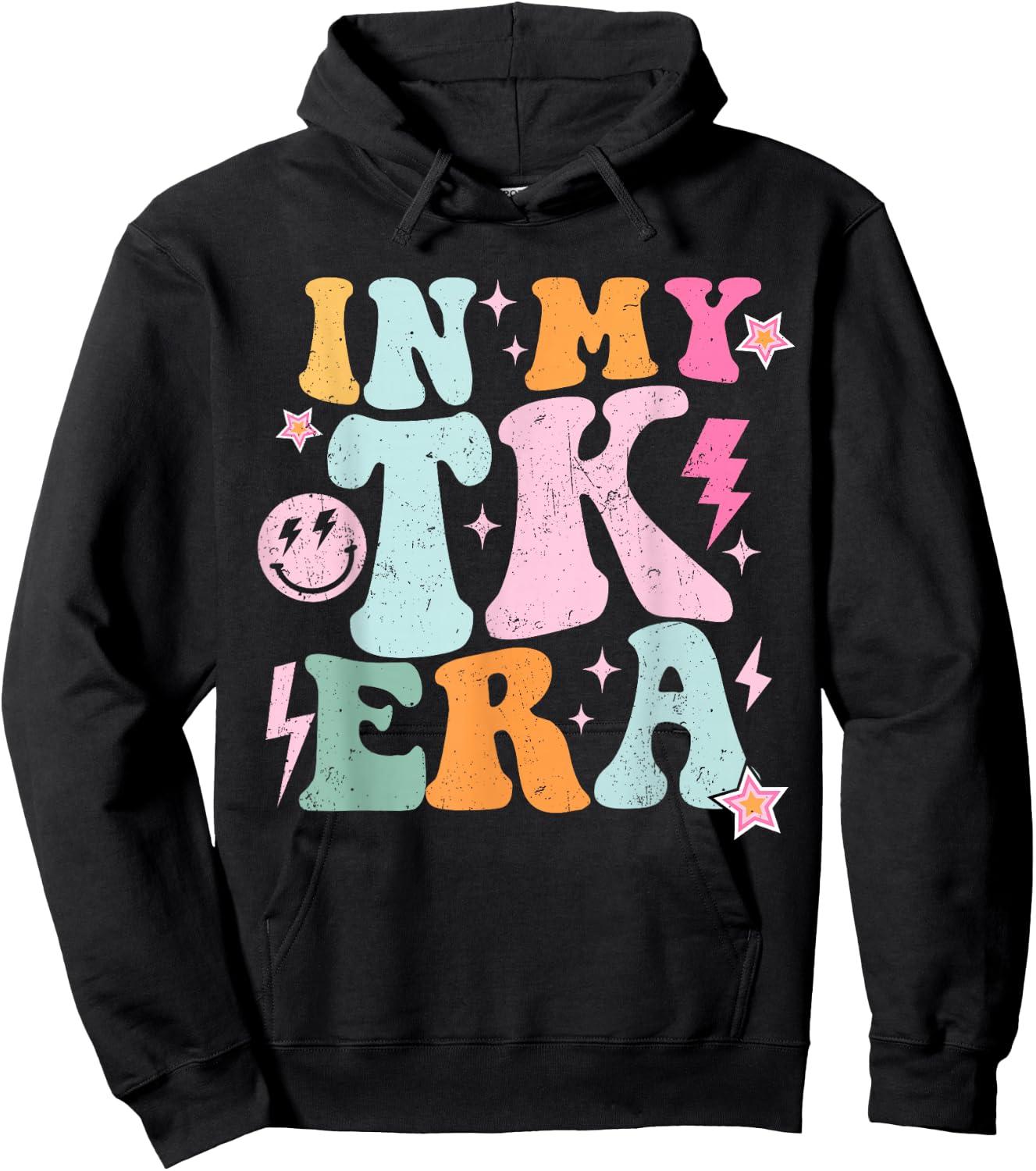 In My TK Era Transitional Kindergaten Student Teacher TK Era Hoodie - Hoodie | Black