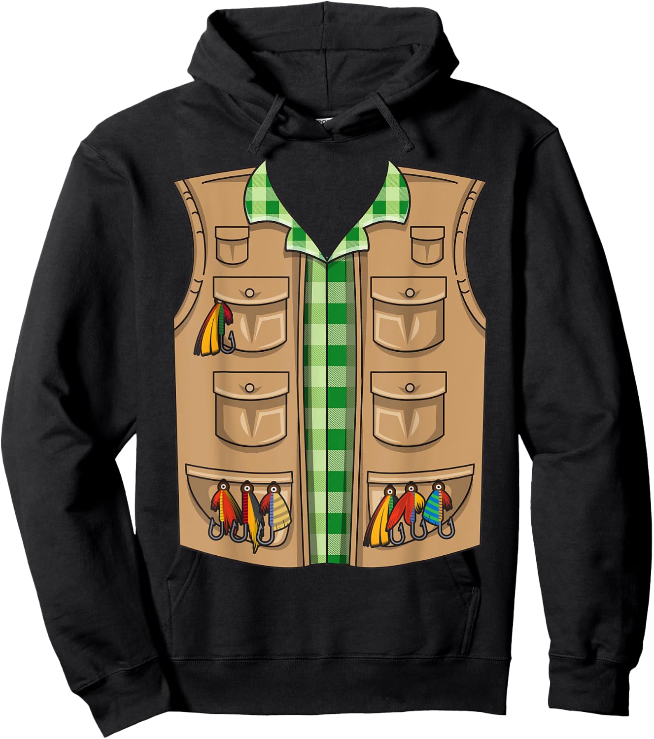 Fisherman Halloween Costume | Cool Fisher Kids Gift Hoodie - Hoodie | Black
