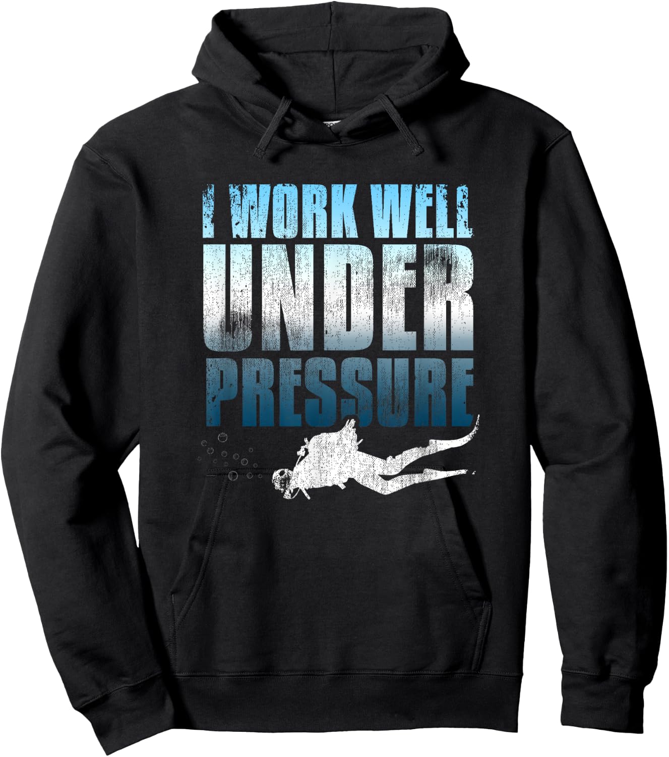 I Work Well Under Pressure Scuba Diving Diver Gift Hoodie - Hoodie | Black