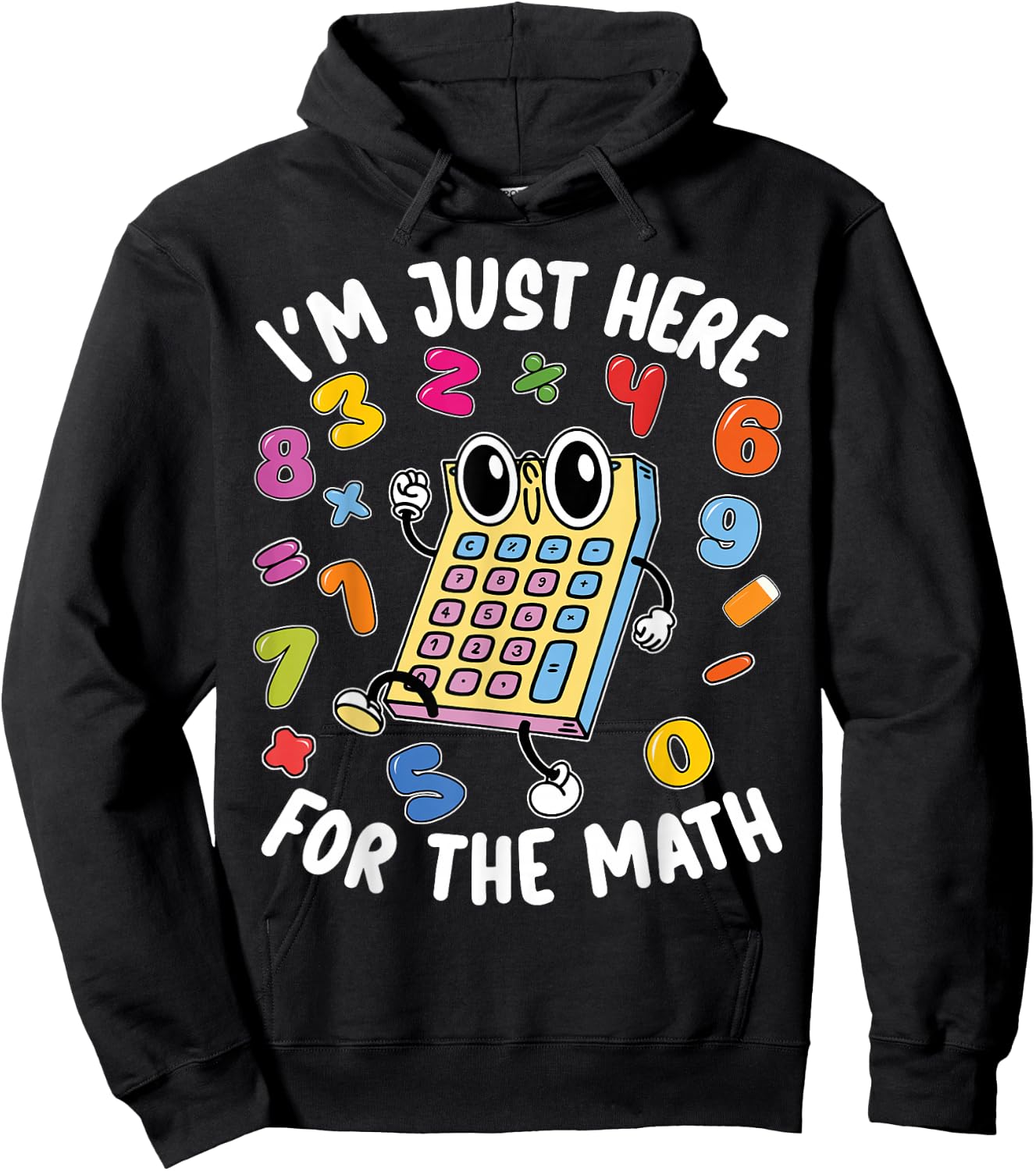 Number Day Maths Day Number Day Calculator Kids Costume Hoodie - Hoodie | Black