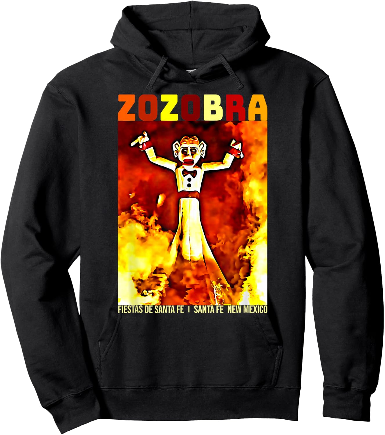 Zozobra Fiestas De Sante Fe New Mexico Old Man Gloom Hoodie - Hoodie | Black