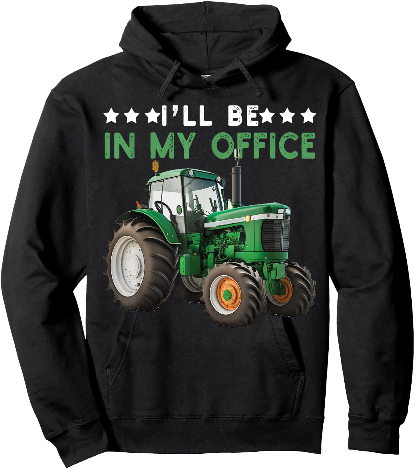 I'll Be In My Office Tractor Farmer Funny Farming Farm Hoodie - Hoodie | Black
