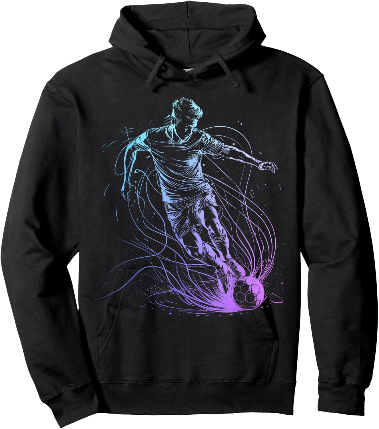 Soccer Player Sports Hoodie - Hoodie | Black