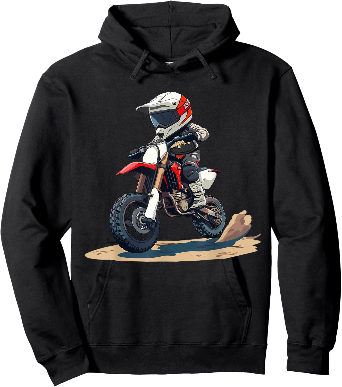 Kids Dirt Bike Hoodie - Hoodie | Black
