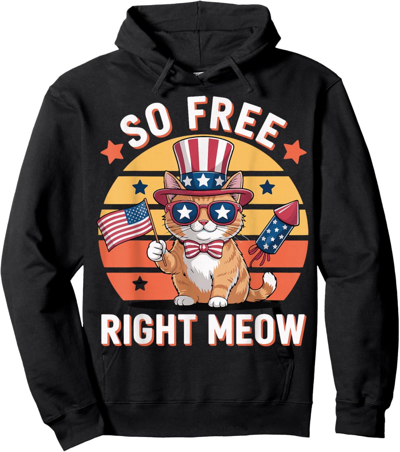 So Free Right Meow Hoodie - Hoodie | Black