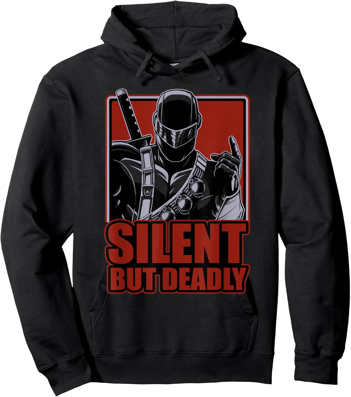G.I. Joe A Real American Hero Silent But Deadly Snake Eyes Hoodie - Hoodie | Black