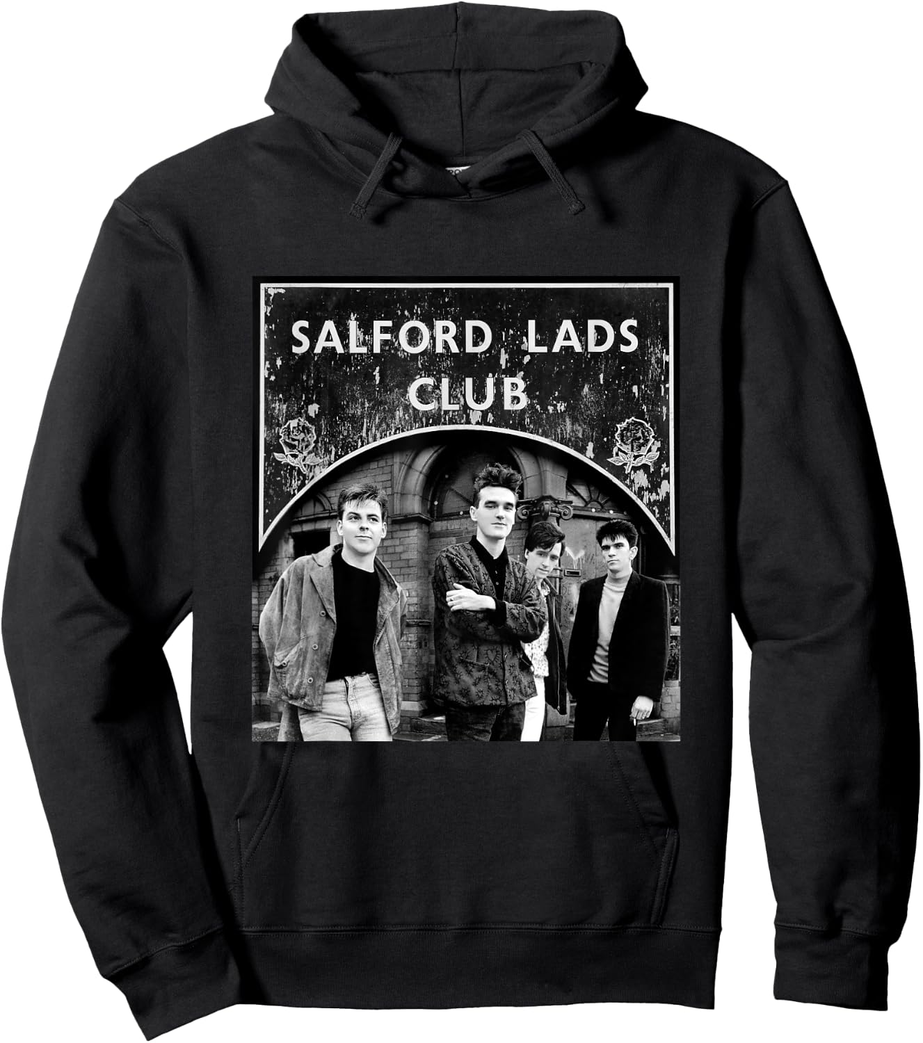 The Smiths At The Salford Lads Club Main Collage Hoodie - Hoodie | Black