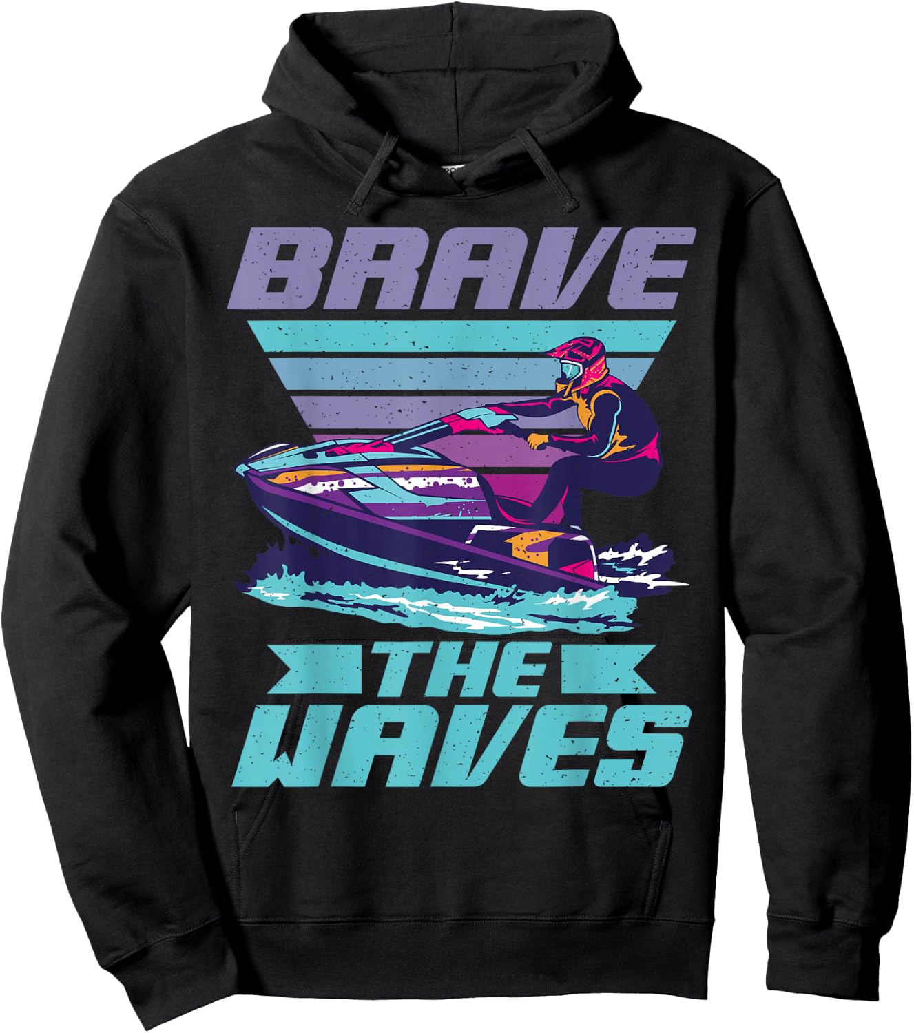 Brave the Waves Jetski Hoodie - Hoodie | Black
