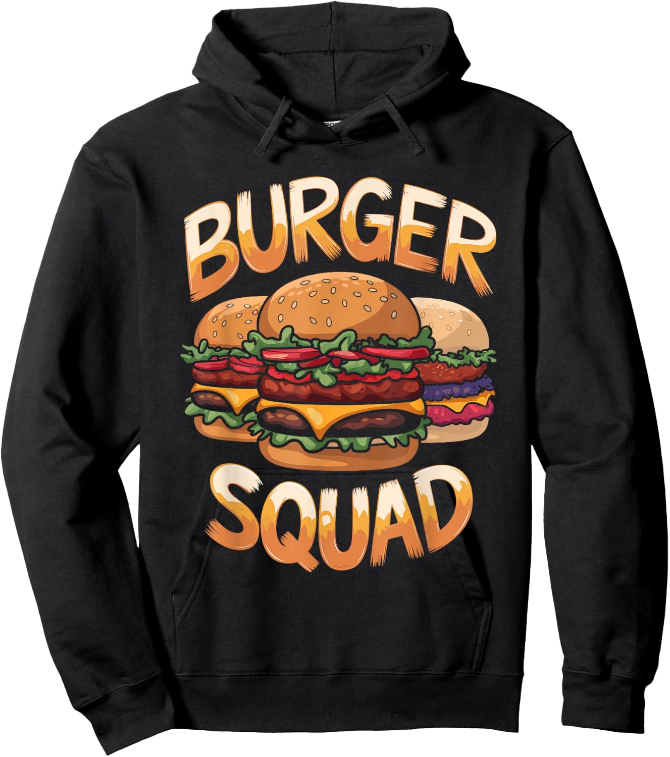 Burger Squad Hamburger Cheeseburger Burgerologists Hoodie - Hoodie | Black
