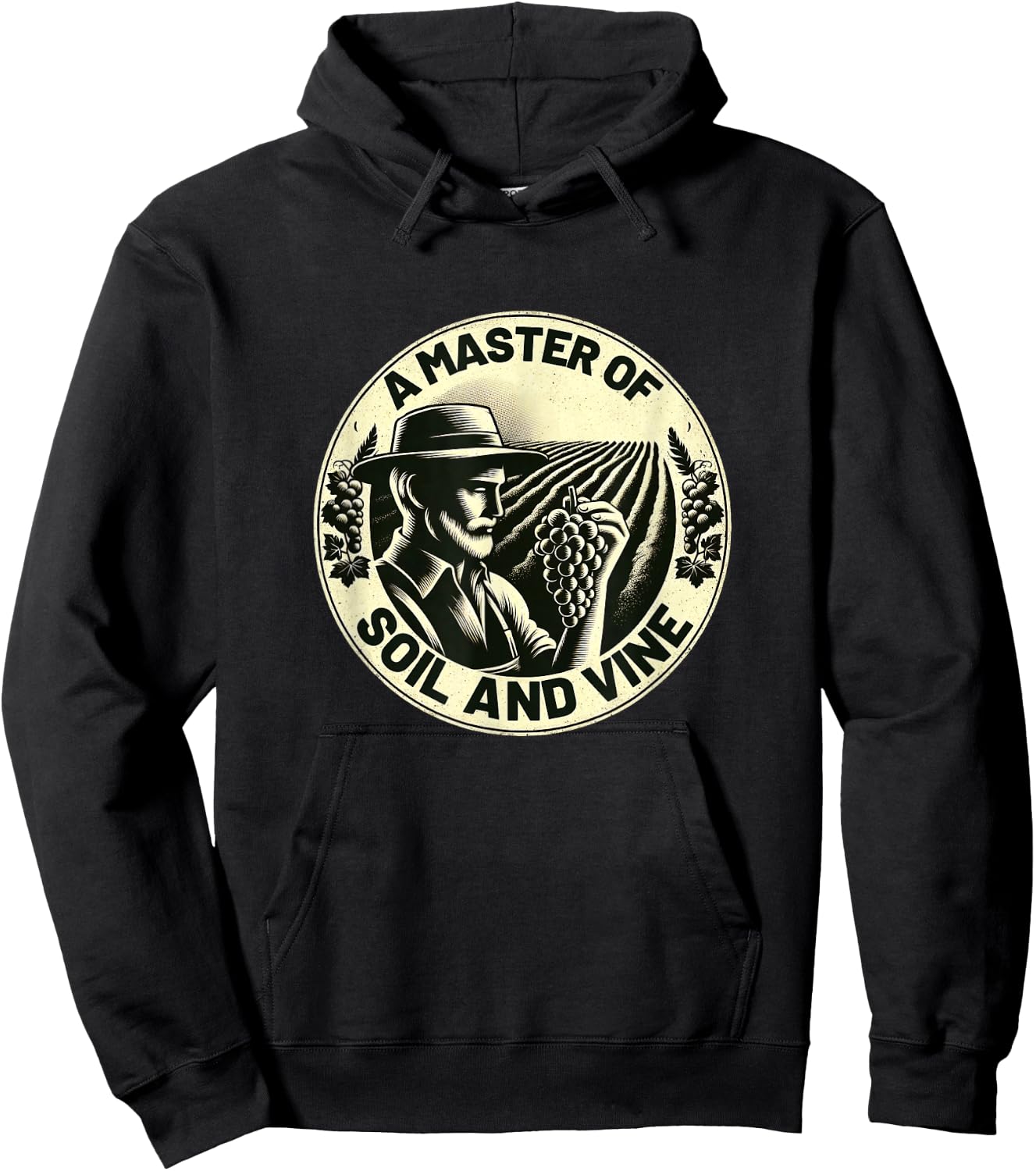 Classic A Master Of Soil And Vine Winemaking Hoodie - Hoodie | Black