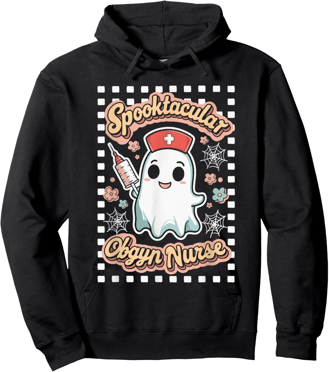 Spooktacular OBGYN Nurse Gynecologist Obstetrics Hoodie - Hoodie | Black