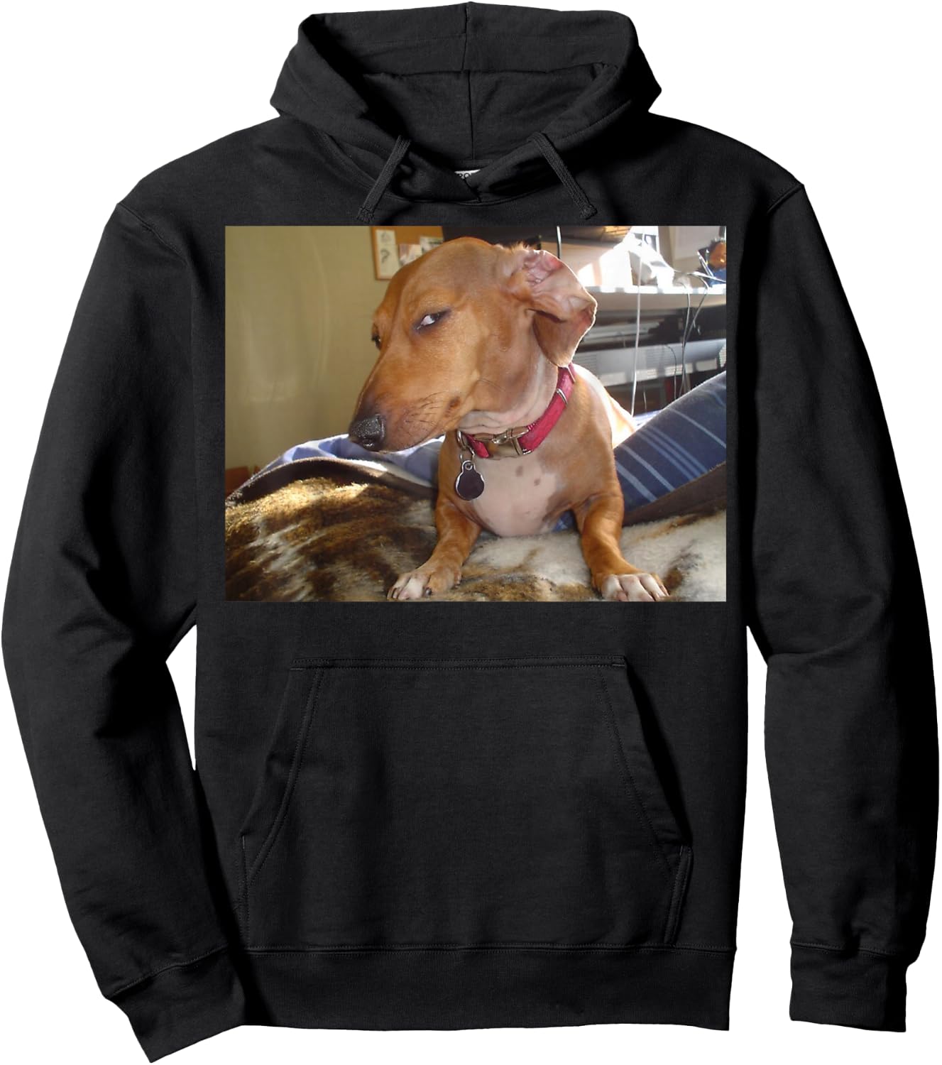 Side eye dog meme Hoodie - Hoodie | Black