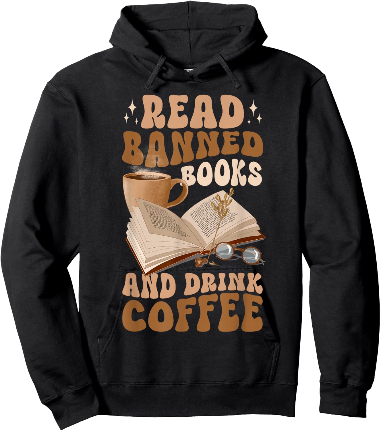 Reading Banned Books Coffee Hoodie - Hoodie | Black