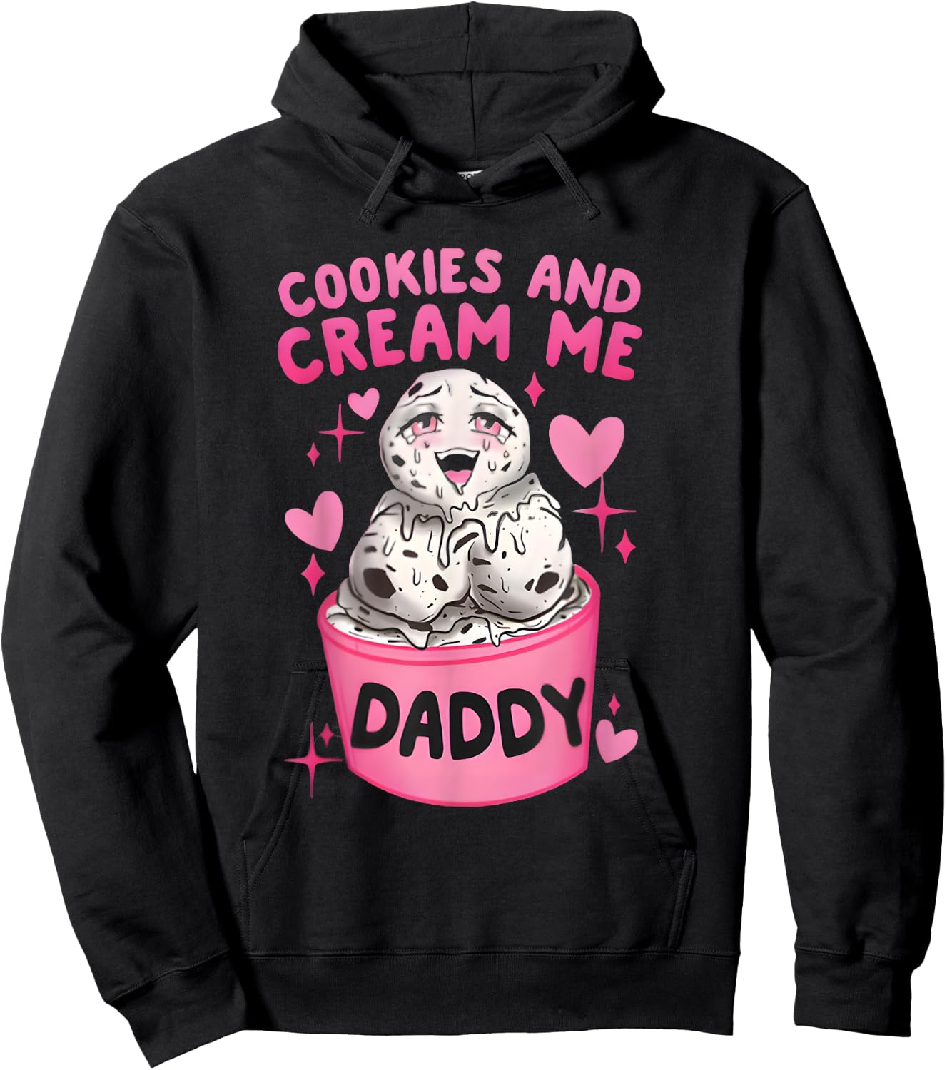 Cookies And Cream Me Daddy Funny Halloween Humor Sarcasm Hoodie - Hoodie | Black