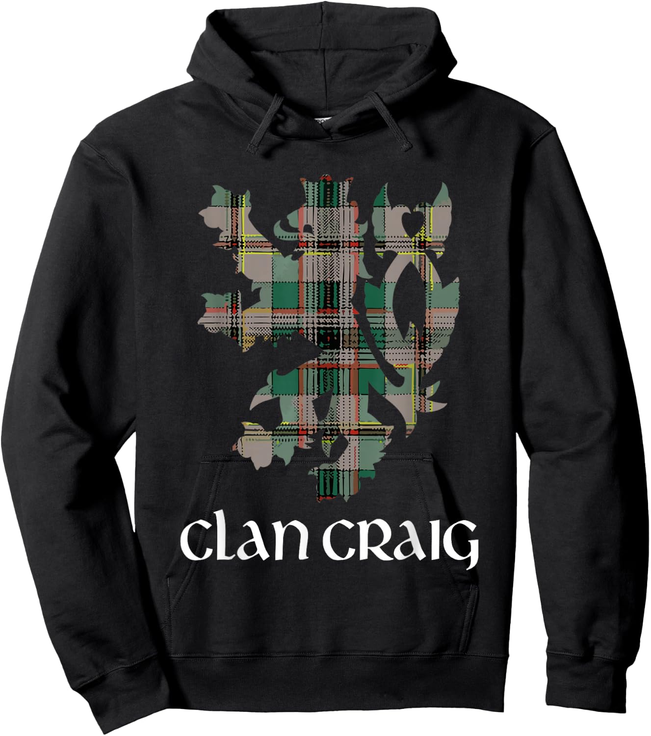 Clan Craig Tartan Scottish Family Name Scotland Pride Hoodie - Hoodie | Black
