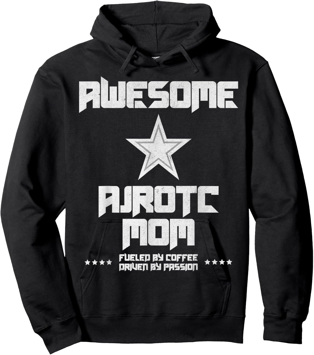 Awesome AJROTC Mom Military JROTC Cadet Proud AJROTC Mom Hoodie - Hoodie | Black
