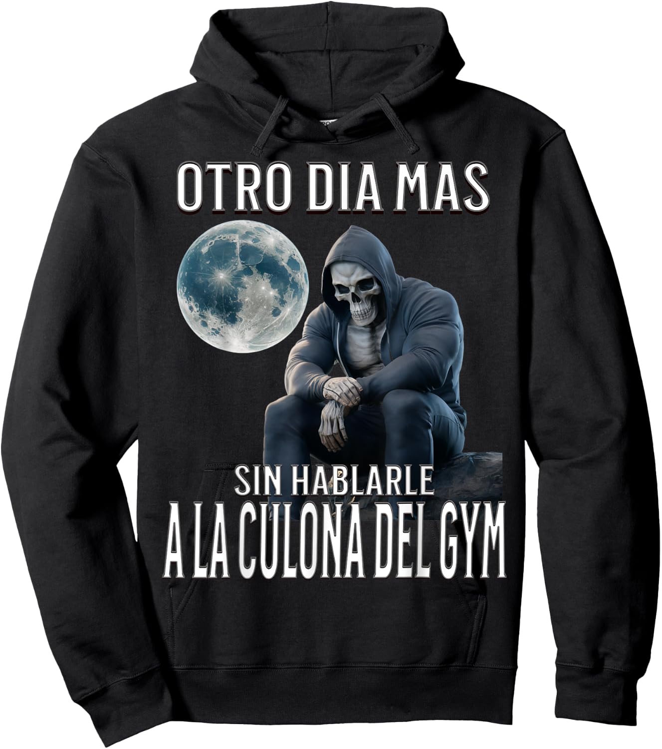 Otro dia mas sin hablarle a la del gym: Calacas chidas gym Hoodie - Hoodie | Black