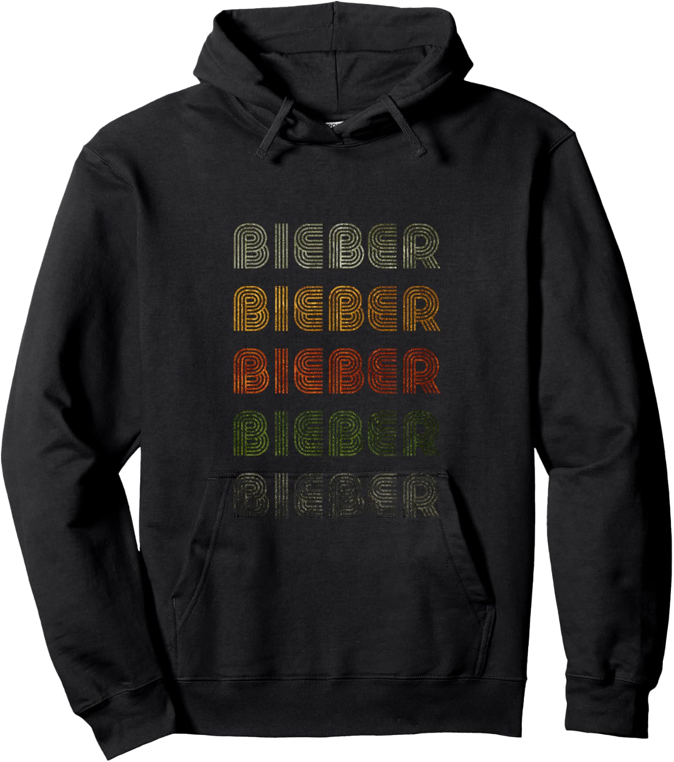Love Heart Bieber Grunge Vintage Style Black Bieber Hoodie - Hoodie | Black
