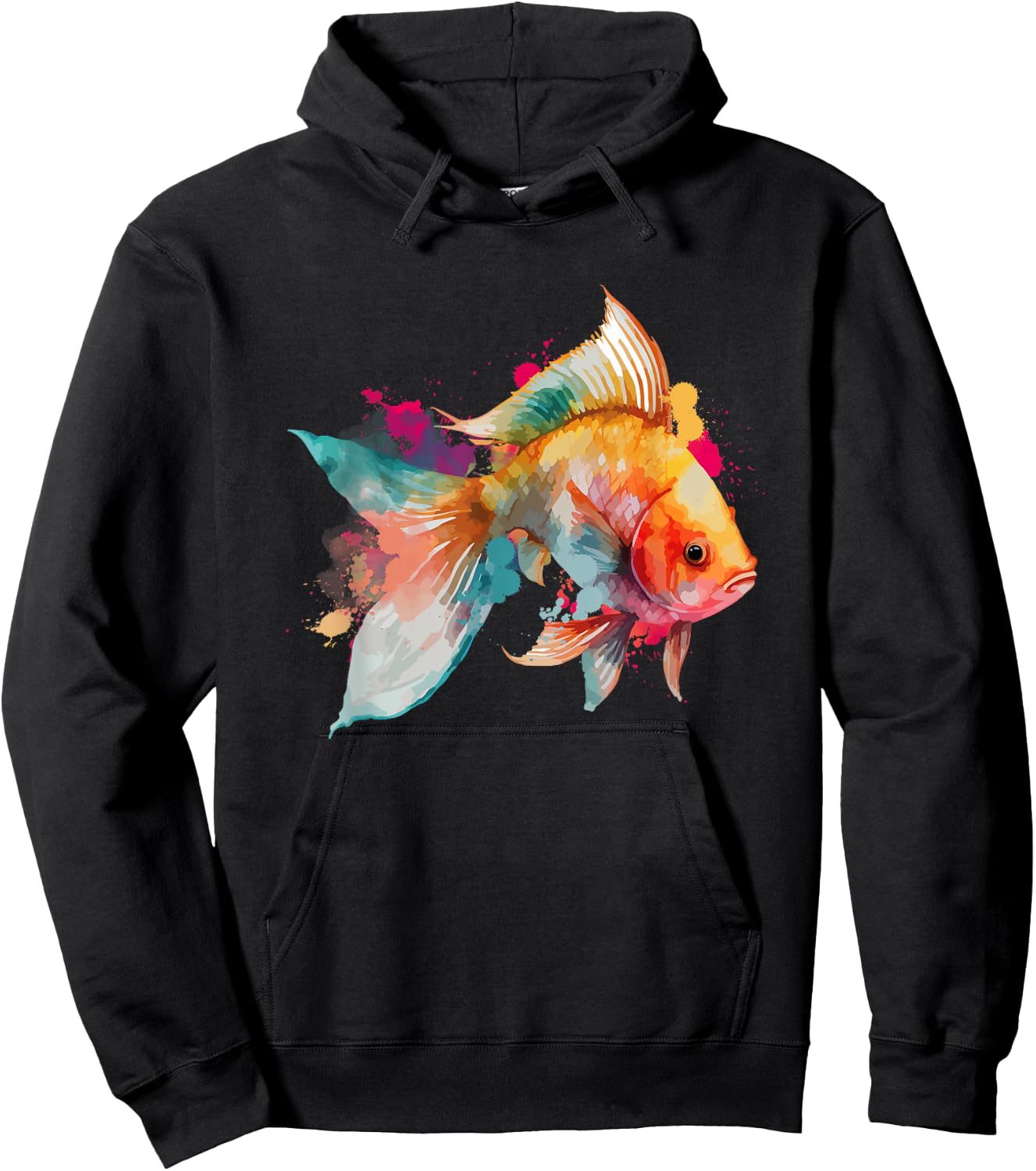 Vibrant Goldfish - Fishkeeper Fishkeeping Fish Tank Hoodie - Hoodie | Black