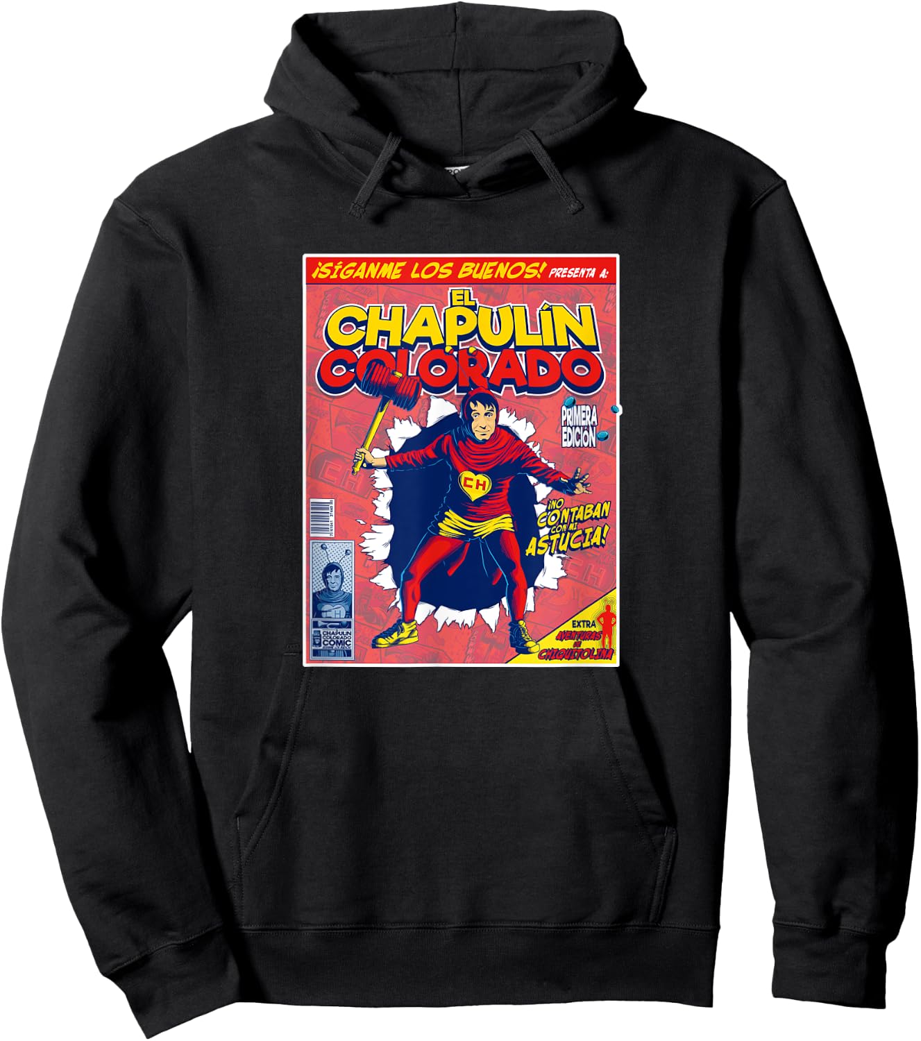Chapulin Colorado - Fun Desings for Kids, Teen, Women & Men Hoodie - Hoodie | Black