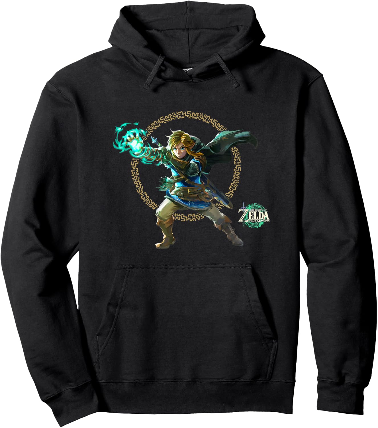 The Legend of Zelda Tears Of The Kingdom Link Epic Poster Hoodie - Hoodie | Black