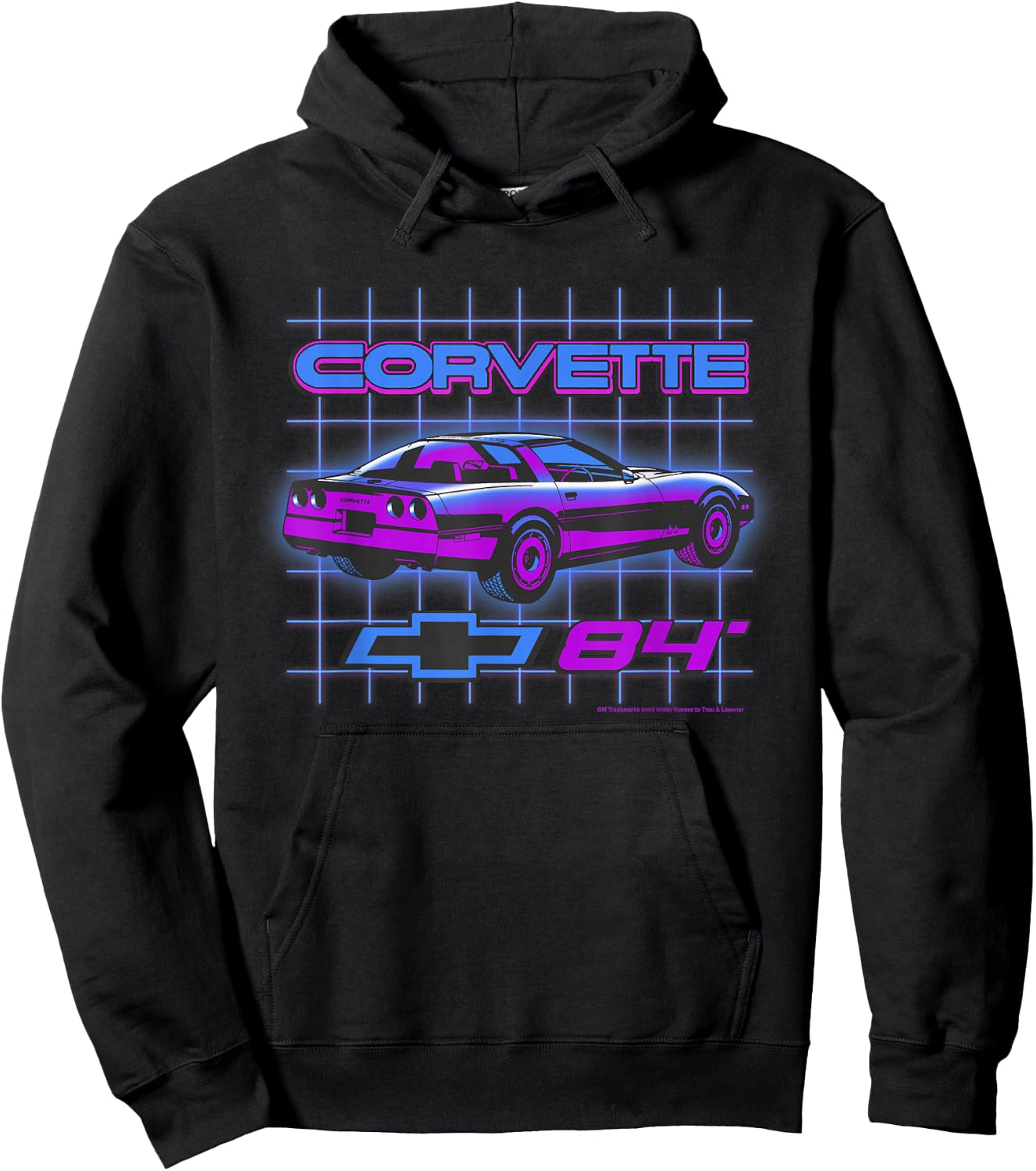 TNT Chevrolet Corvette 1984 | #37337 , Small, Black Hoodie - Hoodie | Black