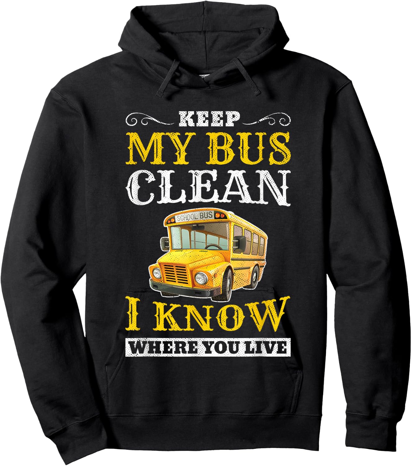 Driver Funny School Bus Driver Hoodie - Hoodie | Black