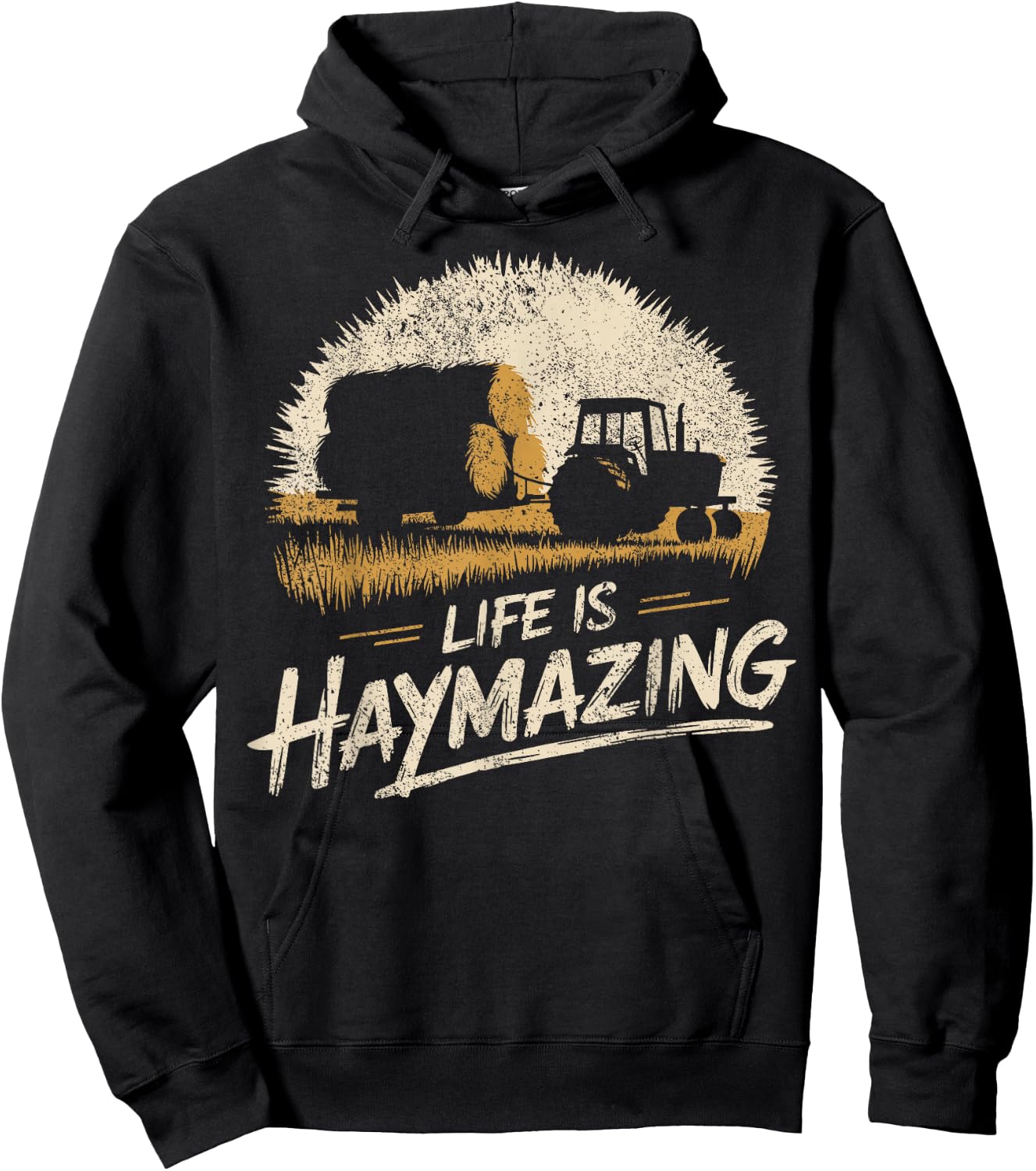 Hay Season Farmer Hoodie - Hoodie | Black