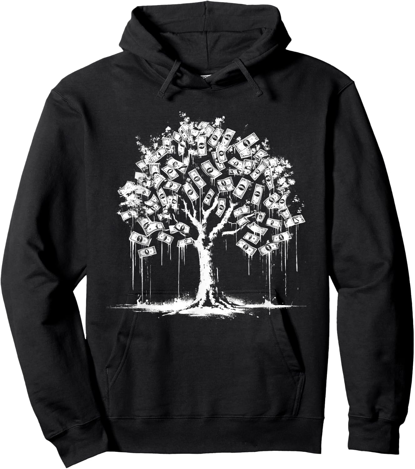 Money-Tree - Vintage Money Graphic Banknotes Lover Hoodie - Hoodie | Black